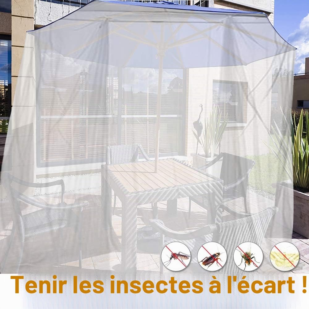 Opamoo Moustiquaire fines mailles pour lits doubles et simples, 200 x 220 x 210 cm