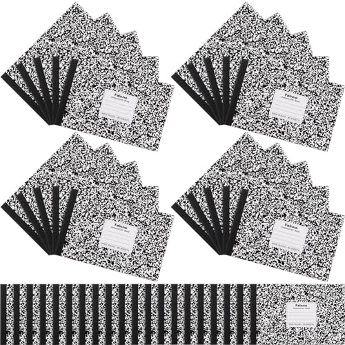 Fainne Half Composition Books,Black,Snowflake