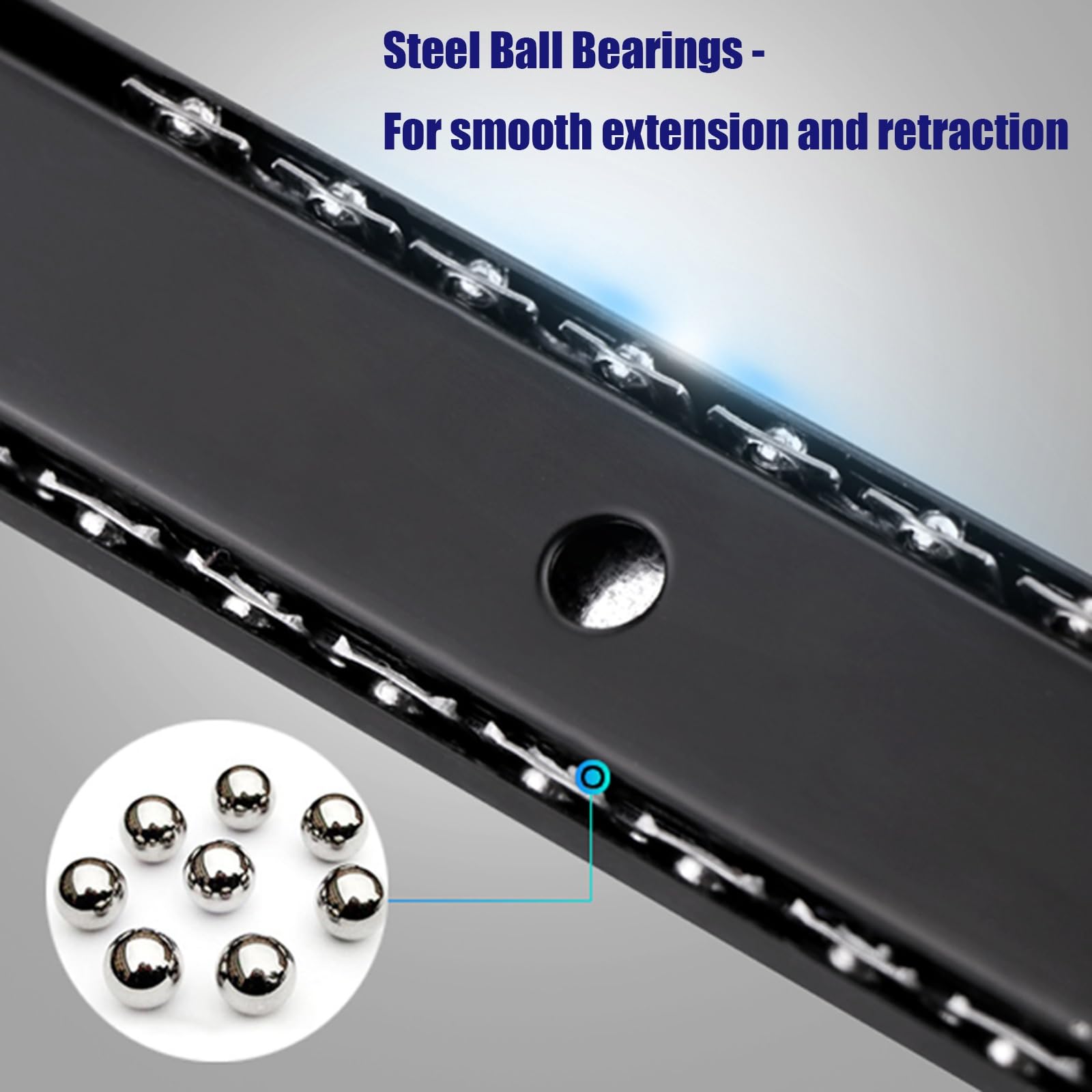 Guida Scorrevole Con Ripiano Per Tastiera 800x300 Mm - Sistema Estraibile Sotto Scrivania, Supporto Per Mouse E Laptop