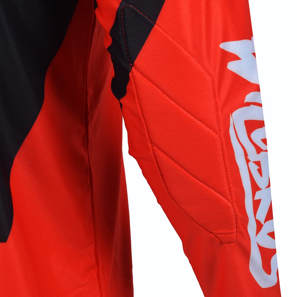 Motocross Jersey Hose Combo Männer Frauen Dreckiges Fahrrad MX Ausrüstungsset Offroad mit Reißverschlusstaschen Rennbekleidung Erwachsene