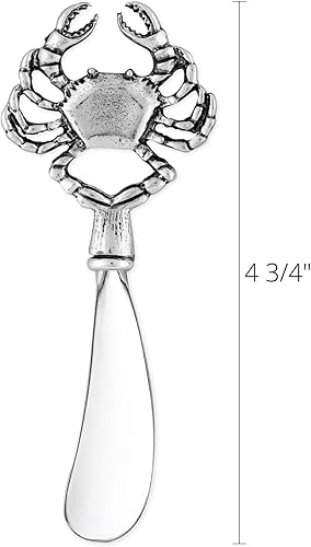 Miniatura 3 de UP ware - Juego de 2 cuchillos esparcidores de queso y mantequilla de aleación de zinc (tortugas)