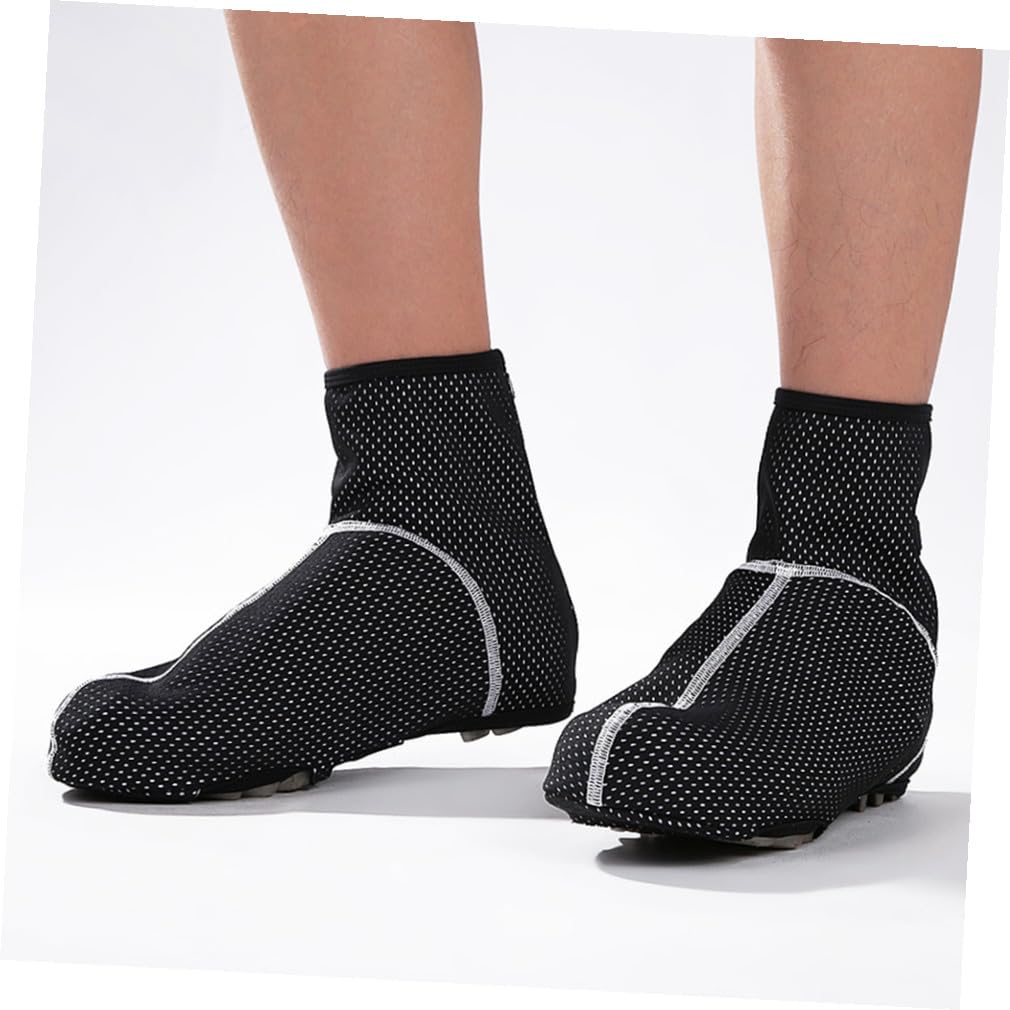 Sosoport Boots Botas 1 Par Cubrebotas De Otoño e Invierno Cubiertas De Zapatos De Lana Cubiertas De Zapatos Calientes s Exterior Zapatillas De Ciclismo A Prueba De Viento