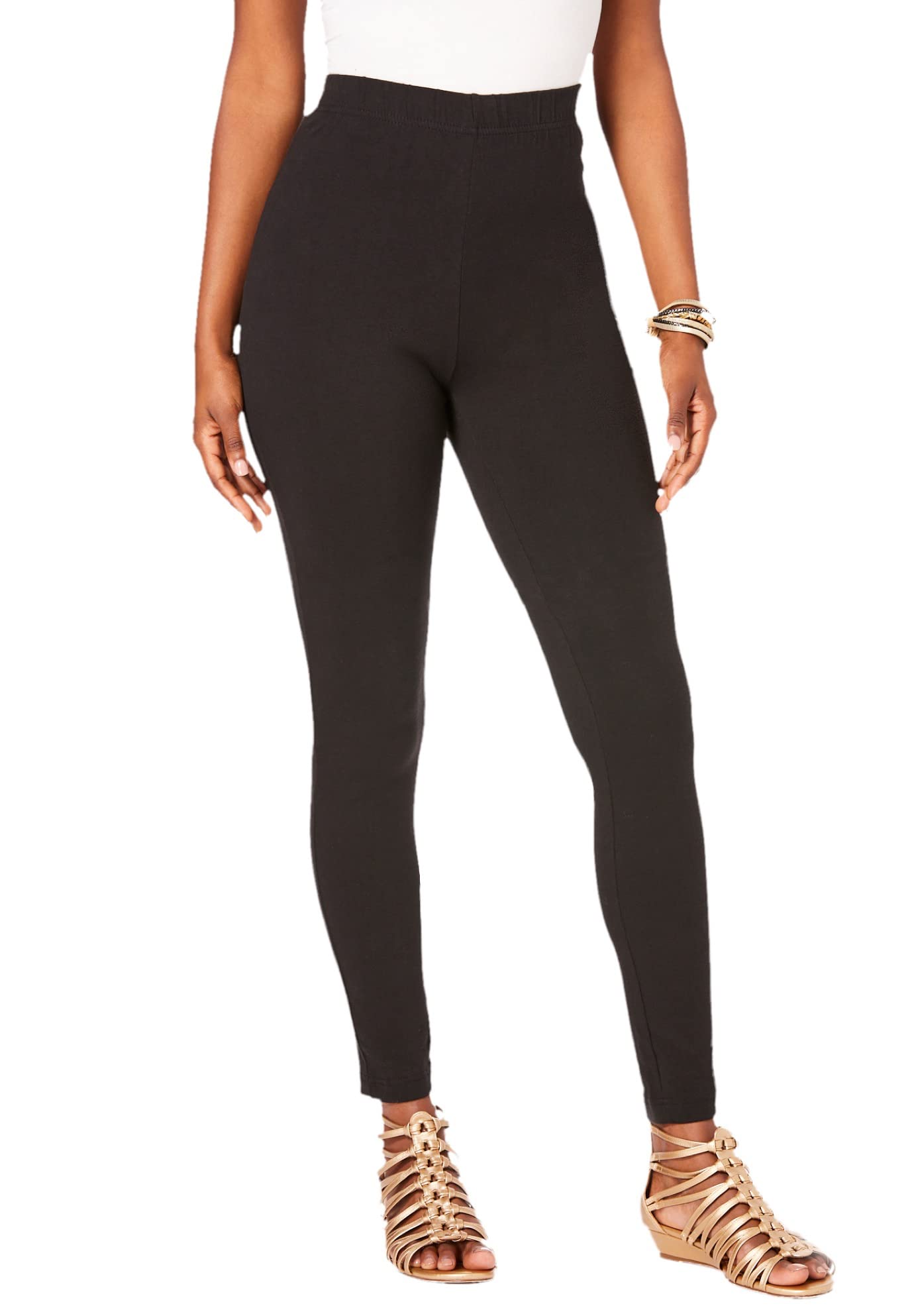 Roaman's Women's Plus Size Ankle-Length Essential Stretch Legging