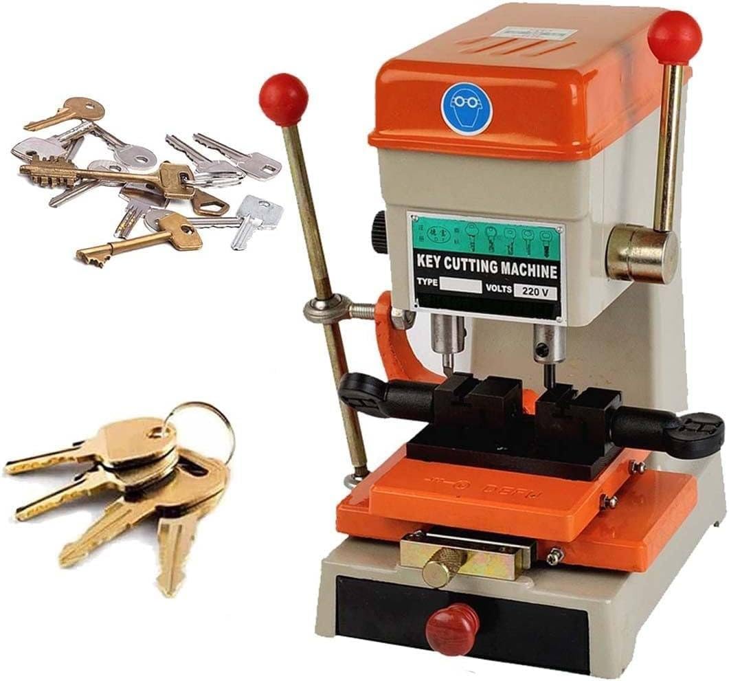 Vertical Key Cutting Machine for Duplicating and Drilling, Multifunctional Tool for Door and Car Lock Keys