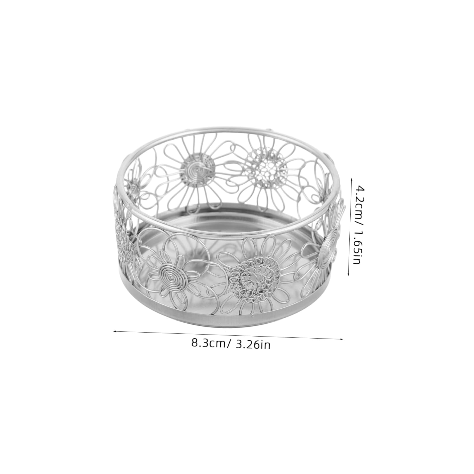 PRETYZOOM Metal Pail Desk Organizer Mini Stainless Steel Cylinder Space-saving Storage for Office Home School