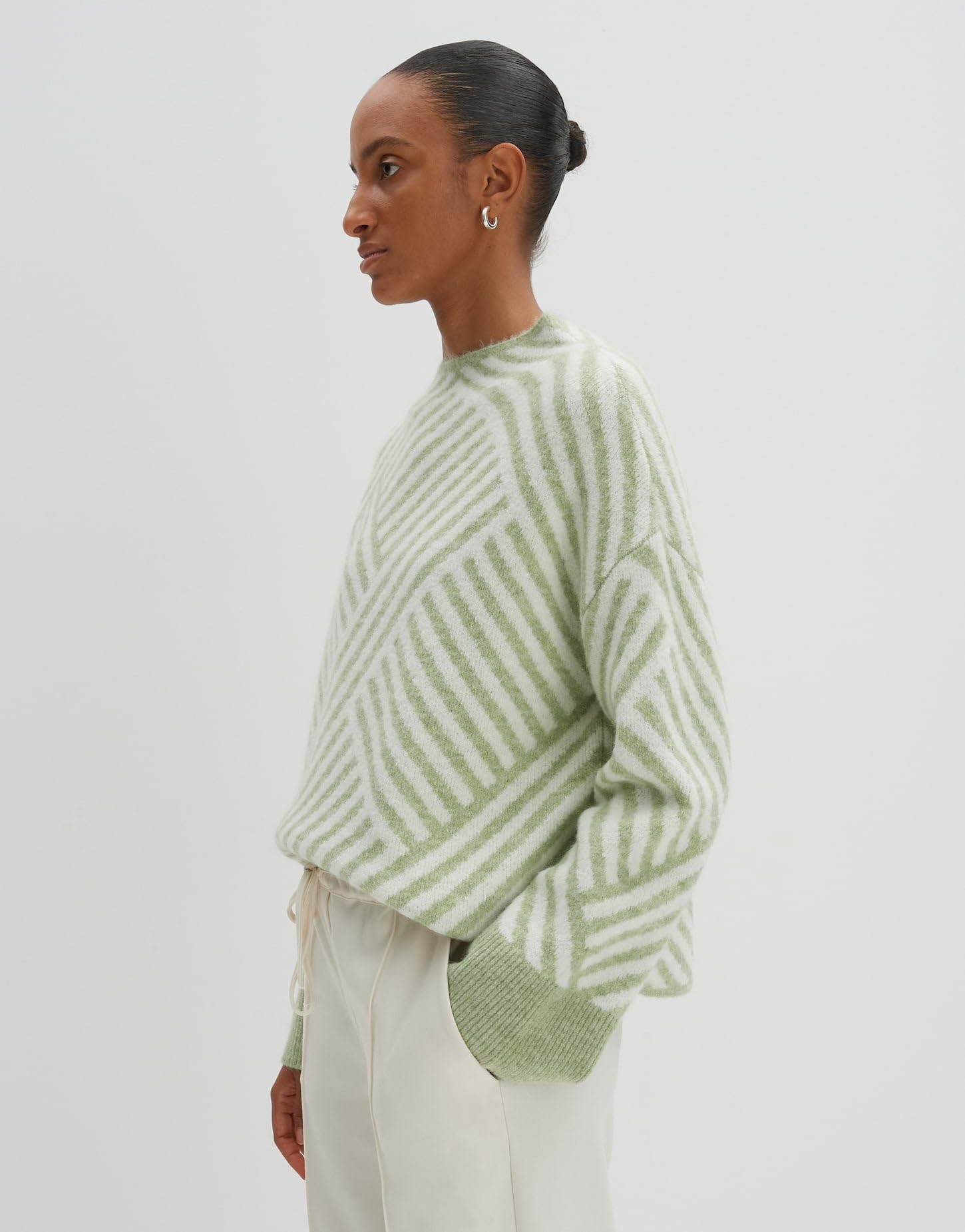 someday Sweter damski | sweter z dzianiny Tonica Loose z wełną i moherem