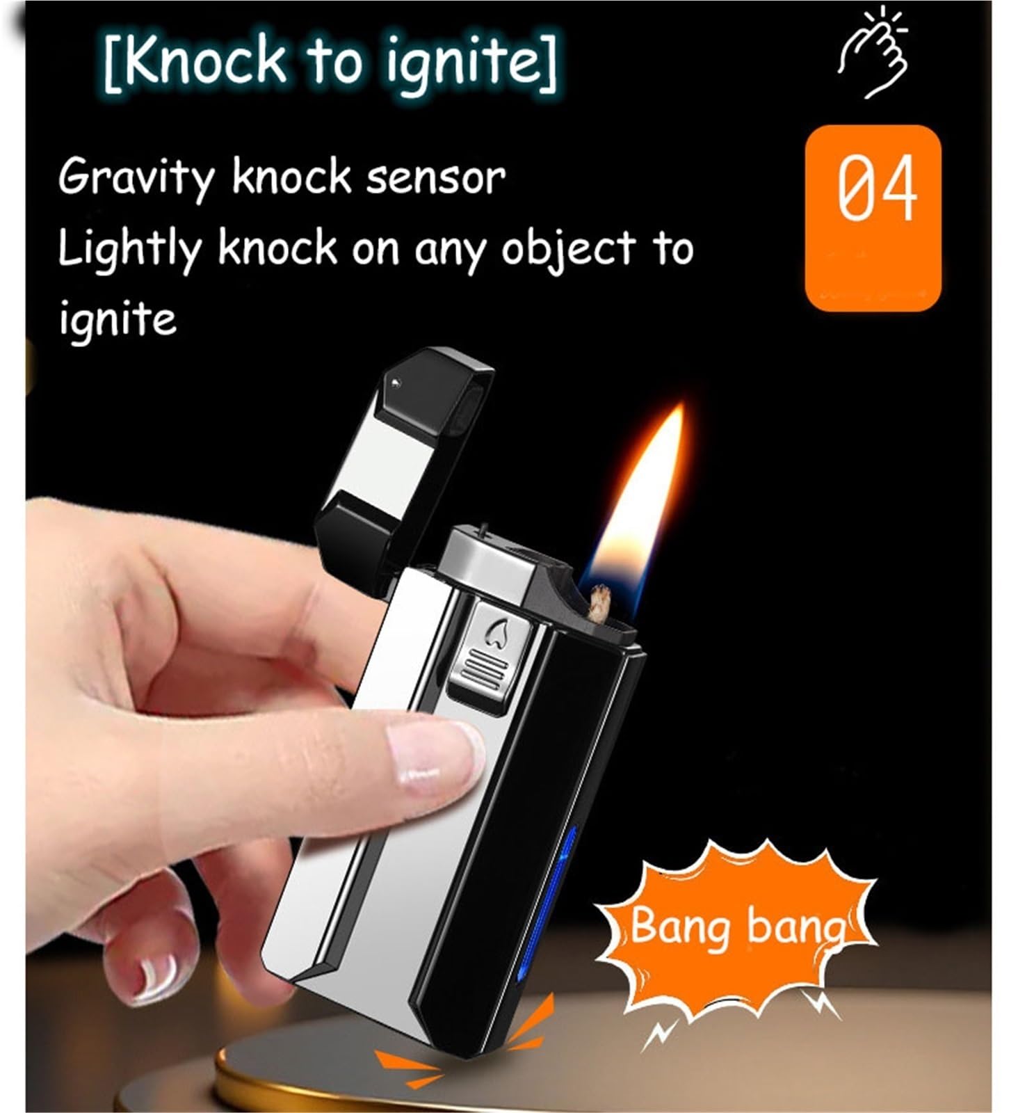 Encendedor de doble llama: butano y queroseno recargable, llama de chorro/suave, tanque de combustible visible, diseño de metal duradero, perfecto para el uso diario