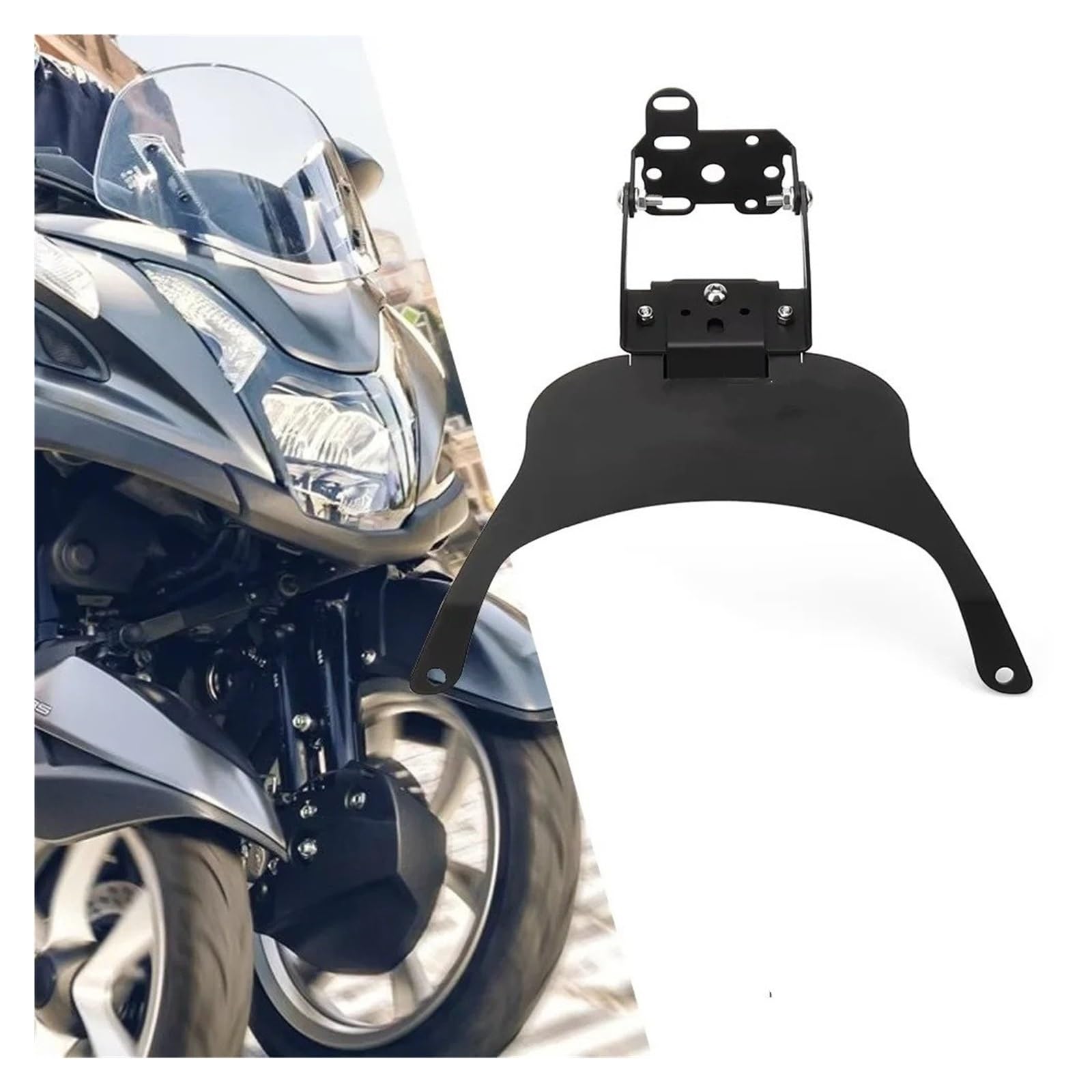 navigazione GPS Staffa Per Tricity Per TRICITY Supporto Per Accessori Per Moto Supporto Per Telefono Cellulare Supporto Per Piastra Di Navigazione GPS Nero(Bracket - kit)