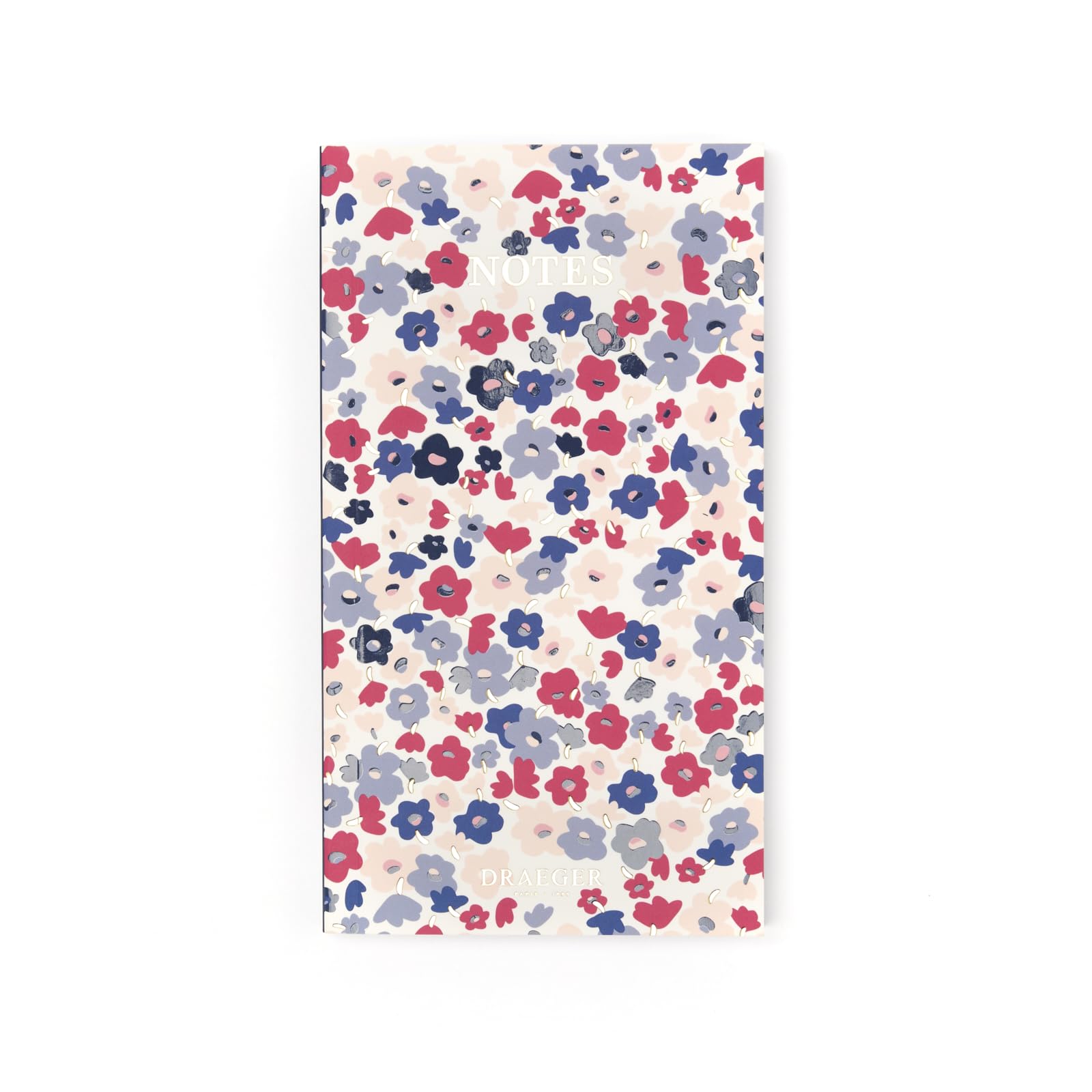 DRAEGER PARIS 1886 - Small notebook 9x16cm - Floral Notebook theme - 70 sheets and 140 pages - FSC paper - Notes, ideas & organization