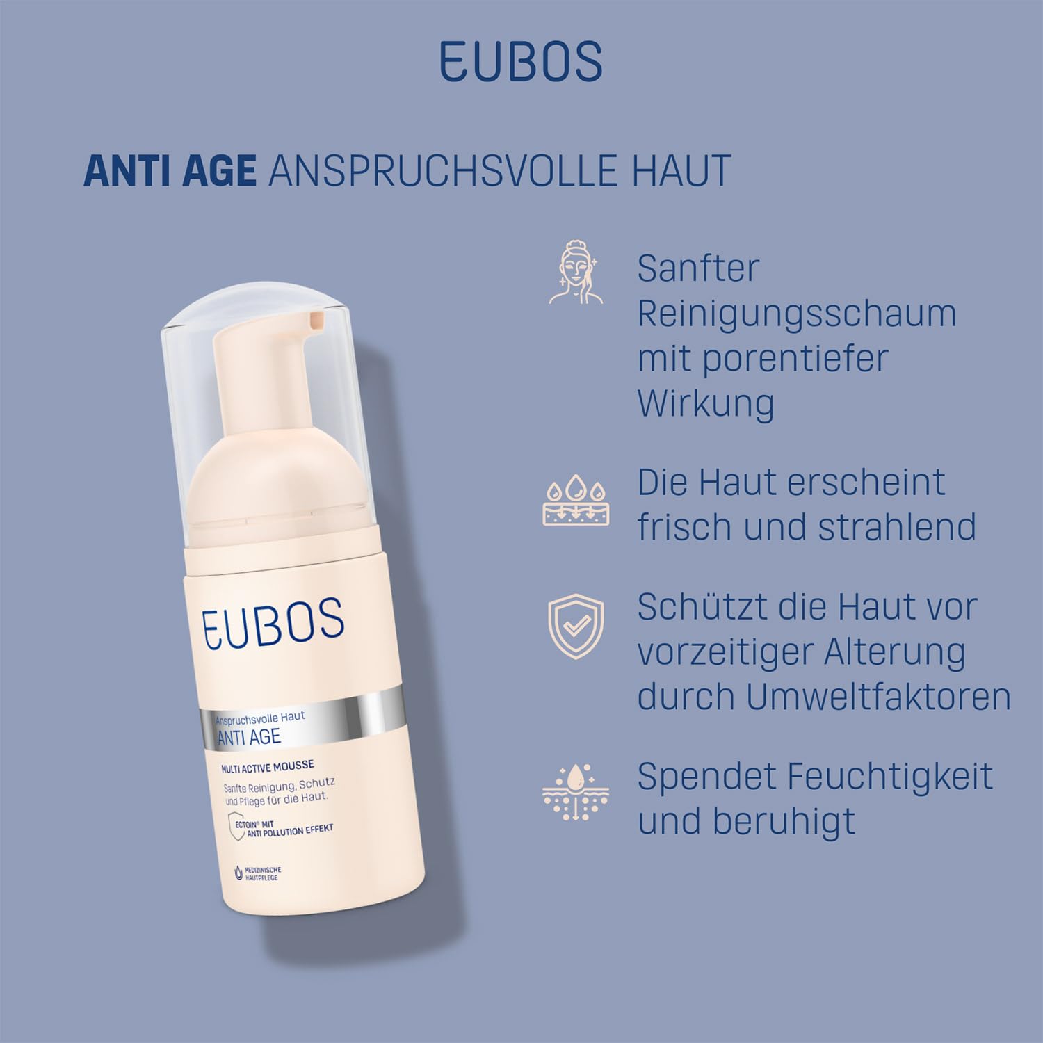 EUBOS ANTI AGE HYALURON MULTI ACTIVE MOUSSE 100 ML