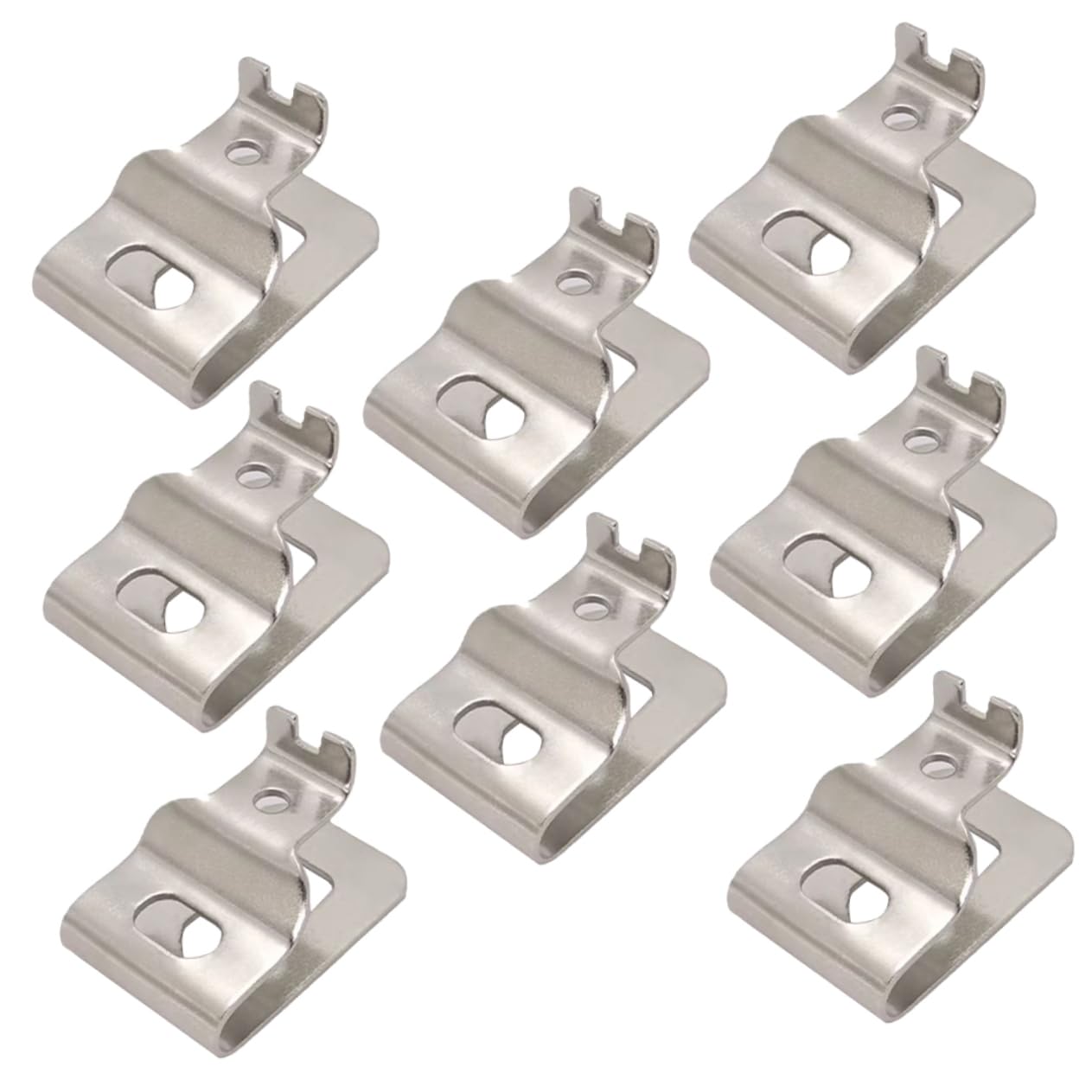 NUOBESTY 4 Set Fibbia Della Vita Utensile Gancio Da Cintura Per Trapano Avvitatore Cintura Di Lavoro Gancio Per Clip Da Cintura Di Ricambio Strumento Clip Da Cintura Argento 8 Pezzi*4