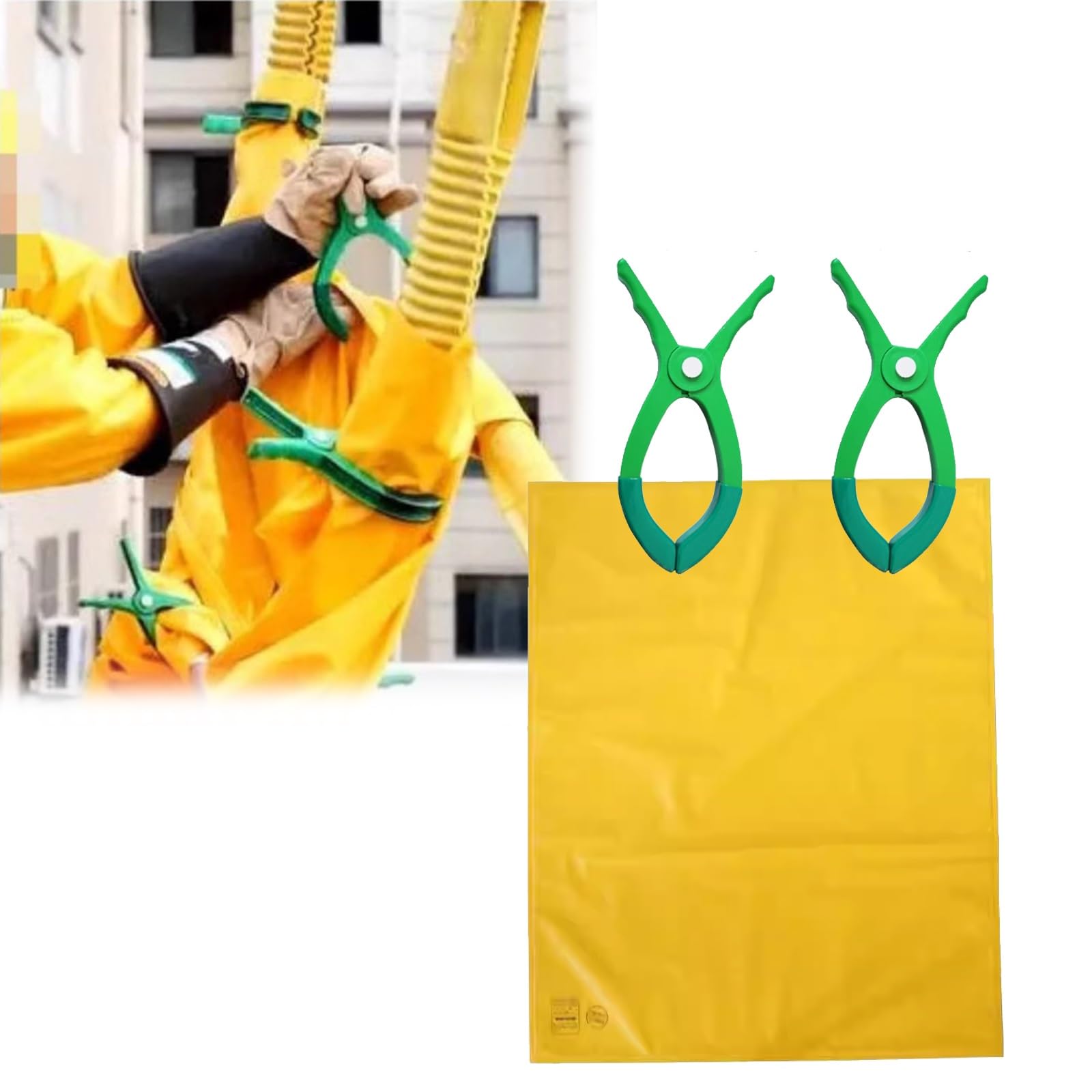 Manta Aislante electrolítica: Manta Aislante de Resina EVA con Clips de 5,5 Pulgadas para Mantenimiento de líneas eléctricas y protección de Emergencia (100x150 cm, 0,4 kV).