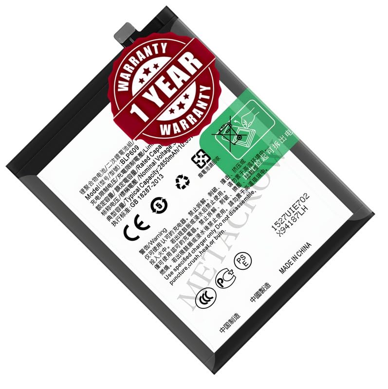 Image of Original BLP609 Battery Compatible for Oppo F1 Plus (X9009) | R9 (R9m, R9tm) - (2850mAh) - 1 Year Warranty JK1