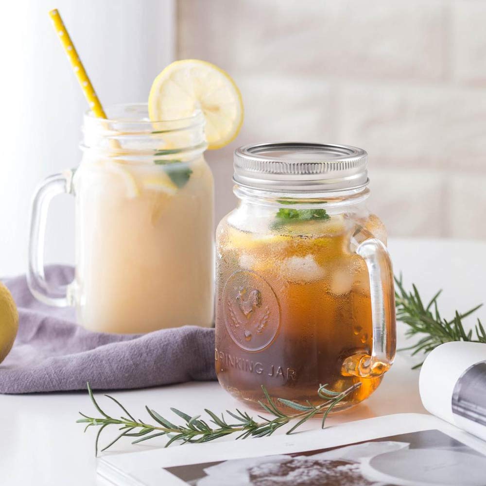 24 Set Coperchi E Anelli Per Barattoli Mason - Coperchi In Metallo Con Sigillo In Silicone - Foto 11