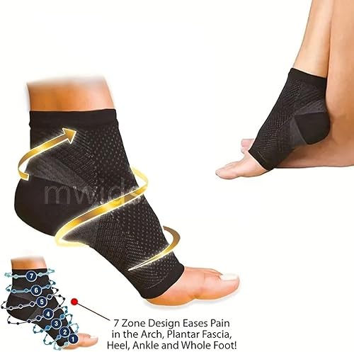 Miniatura 2 de FALW-MC24/6 - Funda de compresión antifatiga para alivio de la fascitis plantar, grande/XL, negro, L-XL