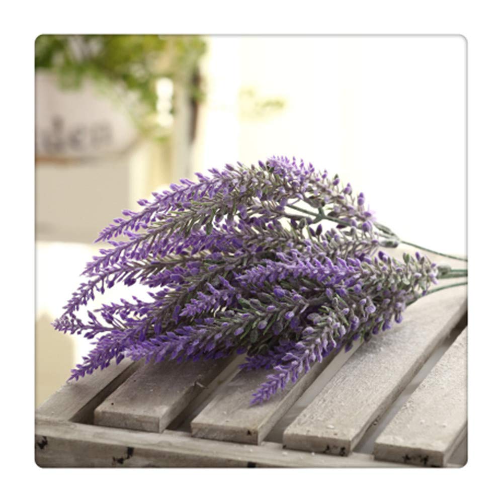 Fleurs Artificielles Romantique Provence Décoration Fleur De Lavande Soie Grain Simulation Décorative De Plantes Aquatiques 1