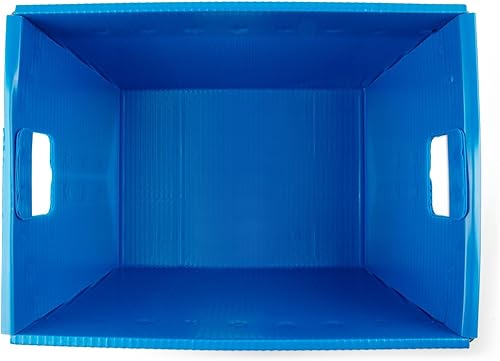 Miniatura 5 de Hudson Exchange 18.25 x 13.25 x 11.75 (1 unidad) Contenedor de almacenamiento corrugado con manejo de la era espacial, natural