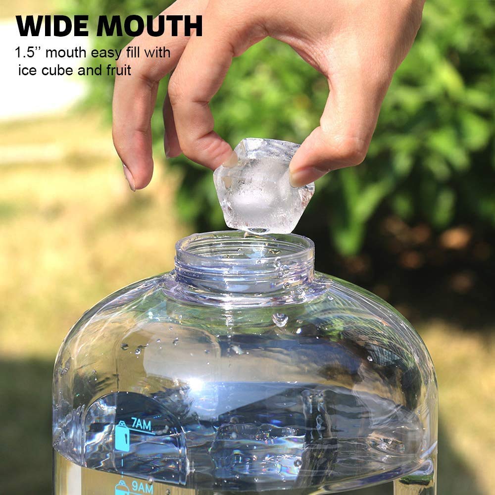Amazon.com: 1 Gallon Water Jug with Flip-top Lid and Handle Strap