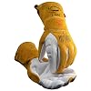 Caiman Goat Grain TIGMulti-Task Welding Gloves, ANSI A5 Cut Level, Para-Aramid Cut Lining, Kontour Design, WhiteGold, Large 1541-5