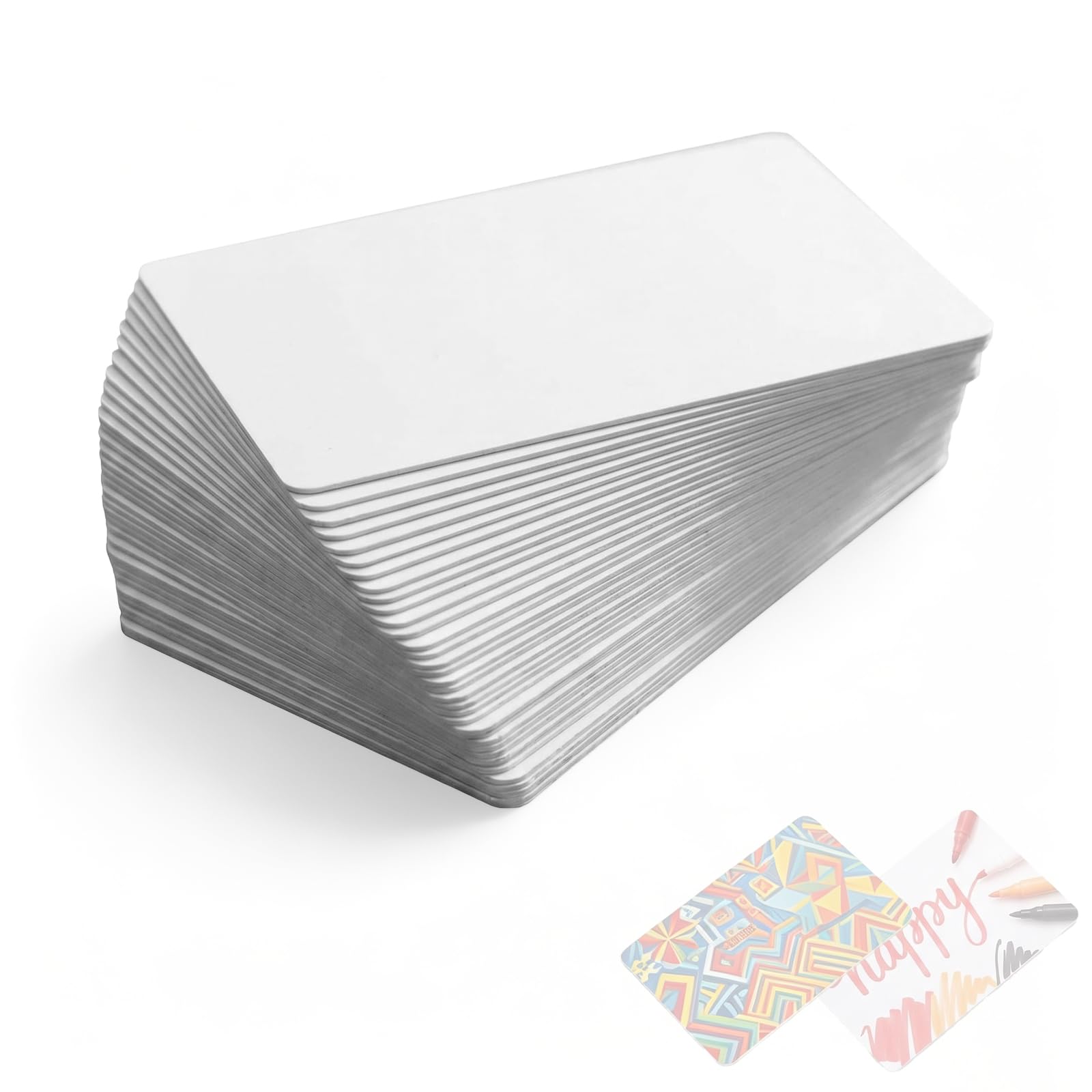 100 Stück Inkjet-bedruckbare PVC-ID-Karten, kompatibel mit Epson und Canon Inkjet-Druckern, CR80 30 MIL Dicke, wasserdichtes Material, beidseitig bedruckbar