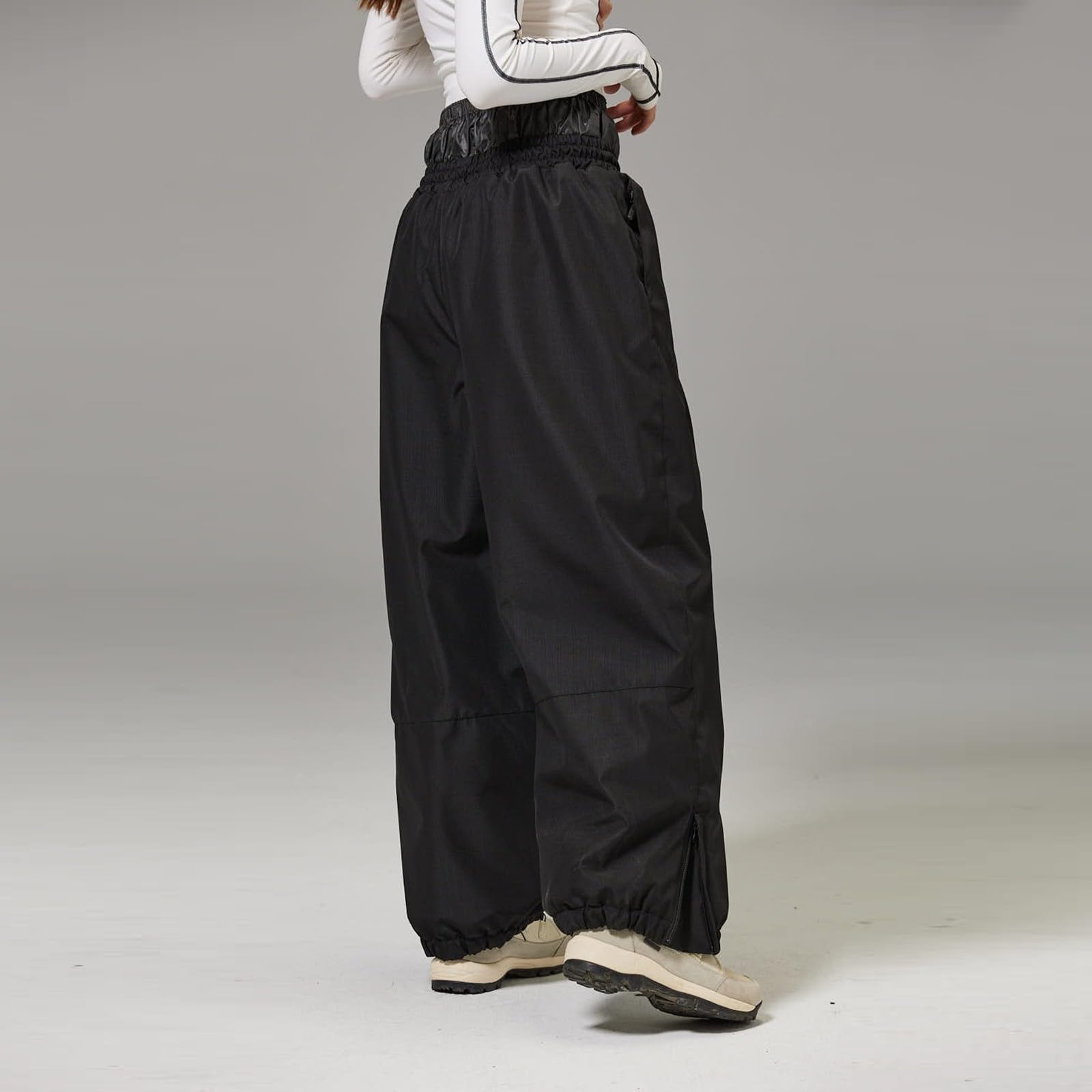 Pantalones de esquí para mujer, forrados con tirantes, térmicos, cálidos, para exteriores, impermeables, resistentes al viento, pantalones de snowboard, pantalones de invierno, cálidos