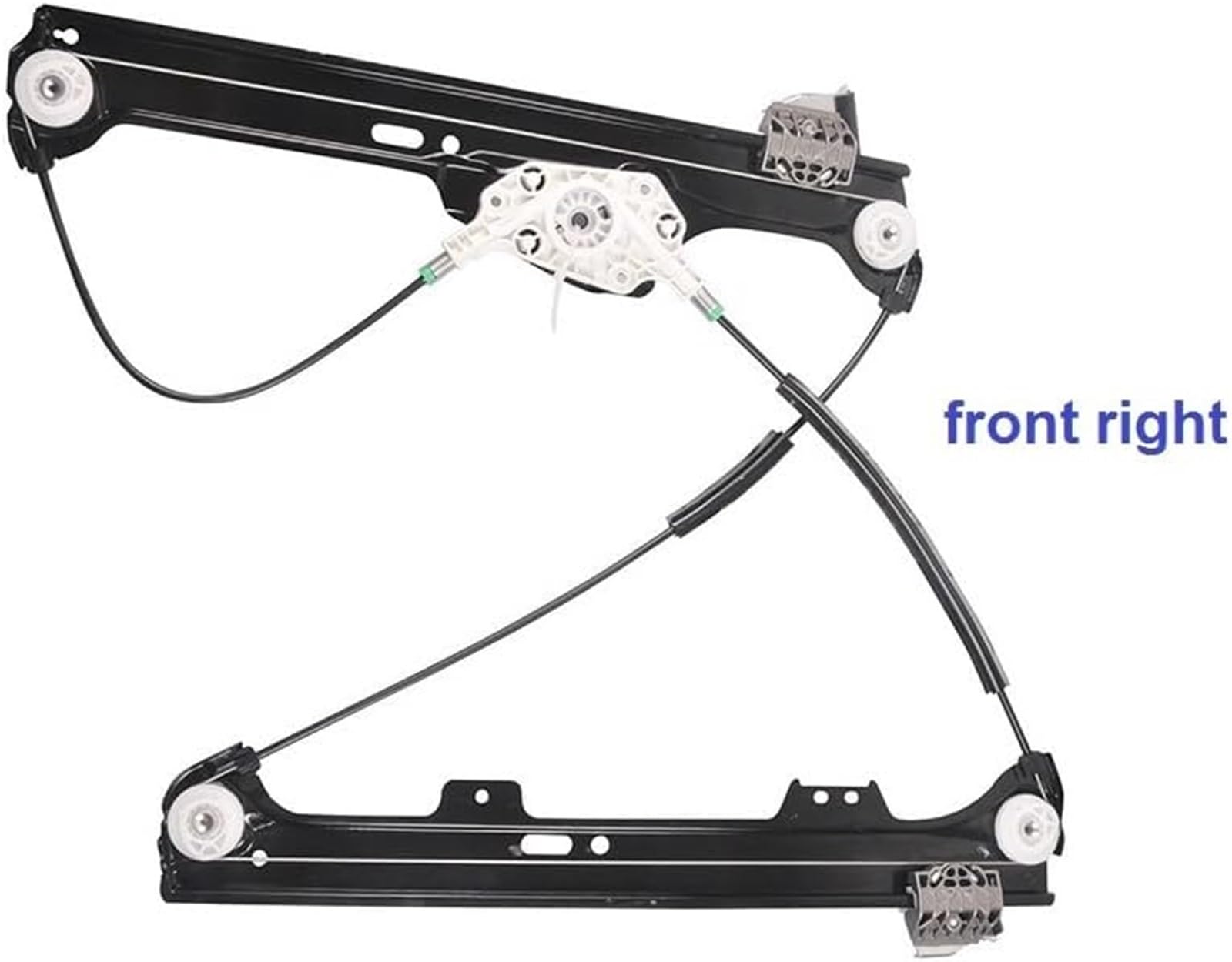 Regulador de ventana eléctrica para automóvil Kit de reparación elevalunas delantero derecho sin motor para BMW Serie 5 E60