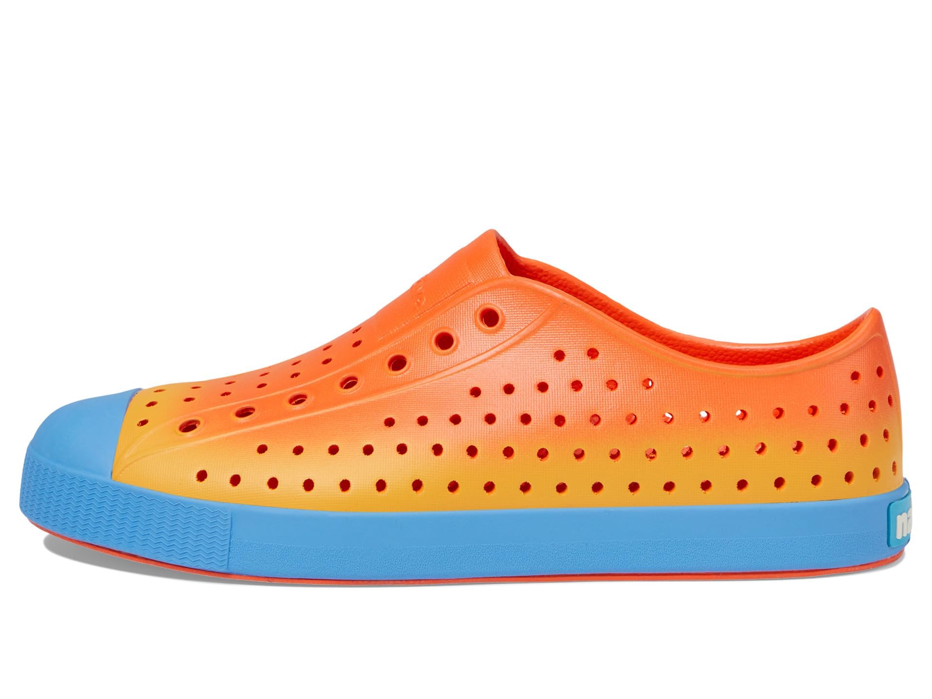 Native Shoes Jefferson Sugarlite Ombre (Big Kid) Laflame Orange/Resting Blue/Laflame Spicy Ombre 6 Big Kid M