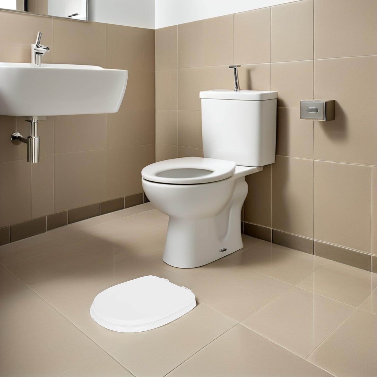 Aufblasbares weiches EVA-Toilettensitzkissen – klassisches rundes Design für Zuhause, Badezimmer, leicht zu reinigen und zu verwenden, perfekter Komfort für verbessertes Sitzerlebnis