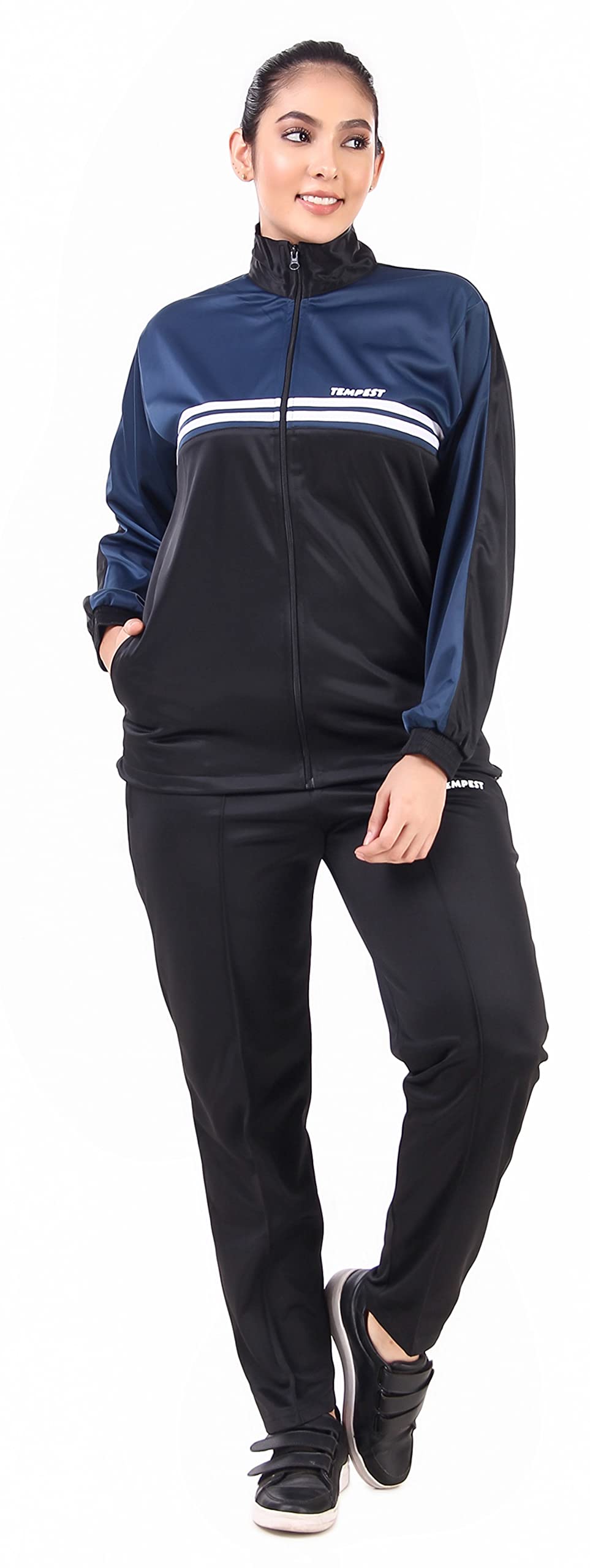 Sports Tracksuit Blue Women's Poly Tracksuit Buy ALCIS Pewter