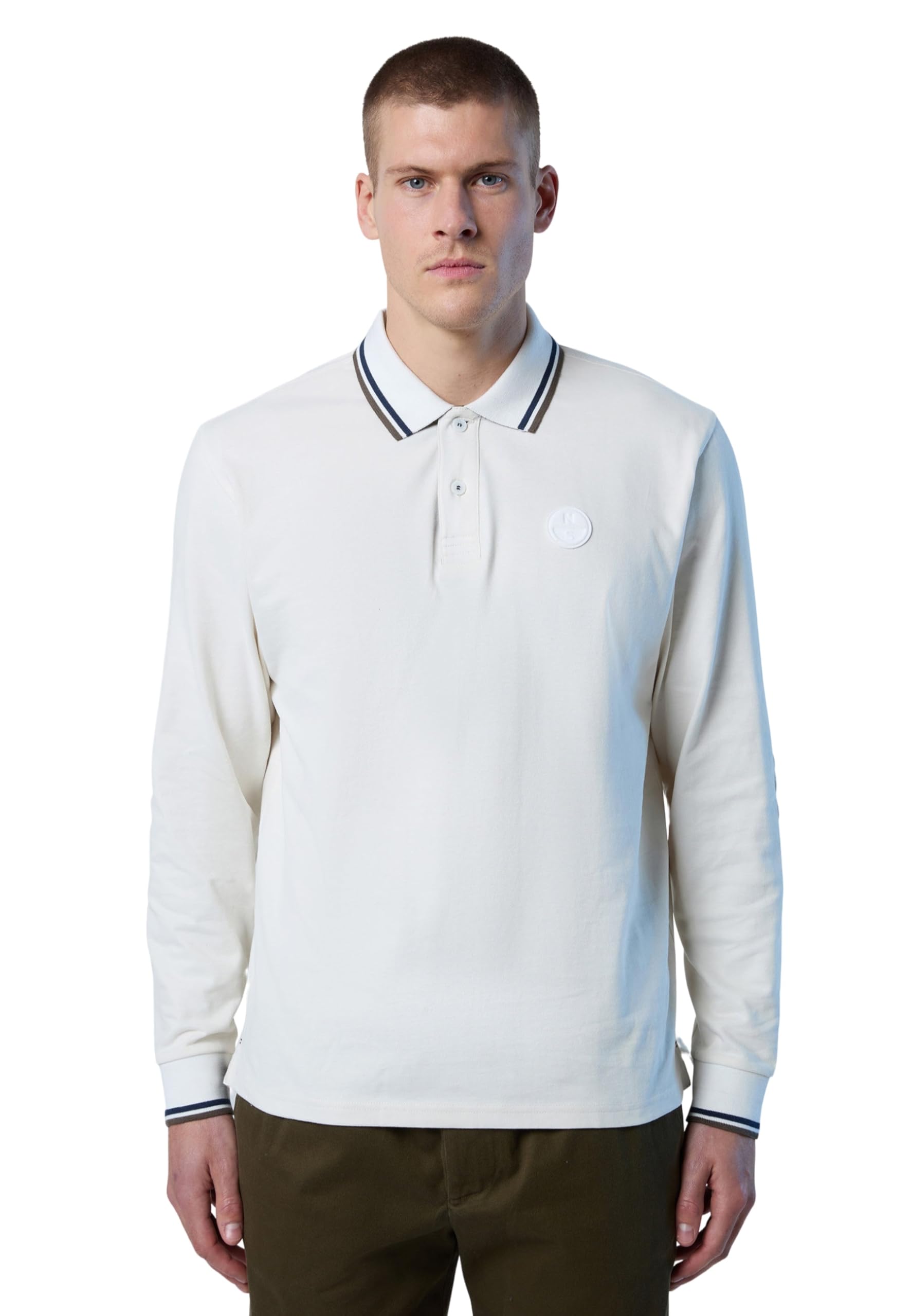 NORTH SAILS Polo Uomo Manica Lunga Cotone Felpato 692336