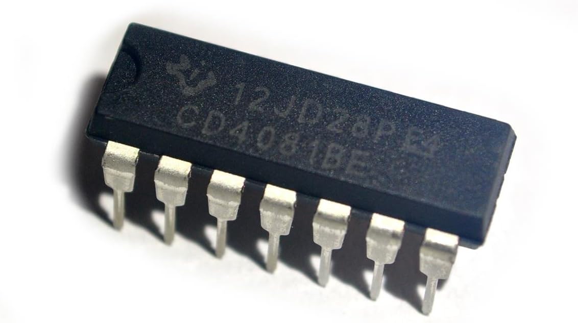 Texas Instruments CD4081BE IC, Quad AND Gate, 2I/P, DIP-14 (Pack of 10)
