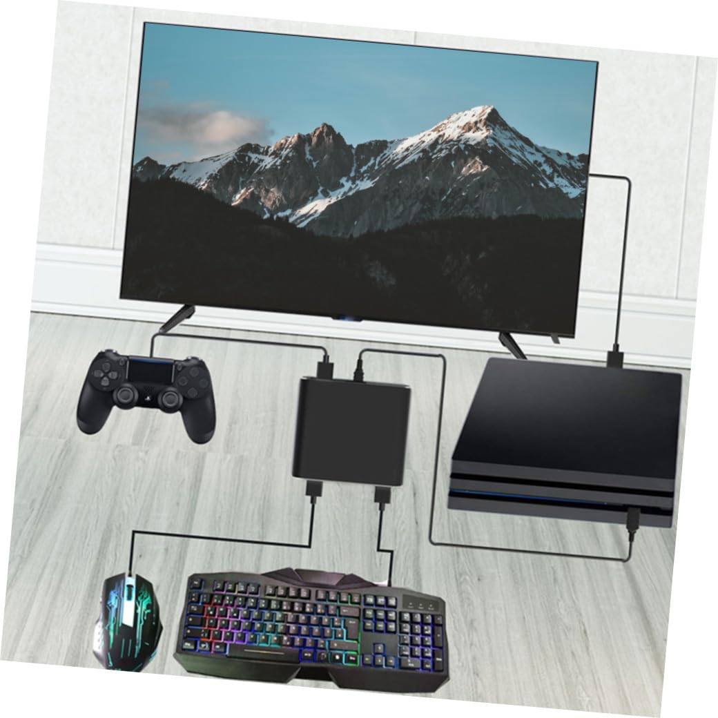 OSALADI Game Controller USB Converter Adaptateur Compatible Switch Contrôle avec Clavier Et Souris De Latence Sensibilité Durable Nécessite Manette Originale