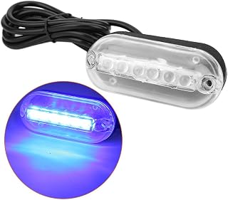 CFTGIW LED LED SUB AGUA BACH MARINE Lámpara Inferior DC12V 3wred o Fácil sin ADJU o Fácil sin Ajuste Números de Firma ABS Instalación Rota (luz azul)