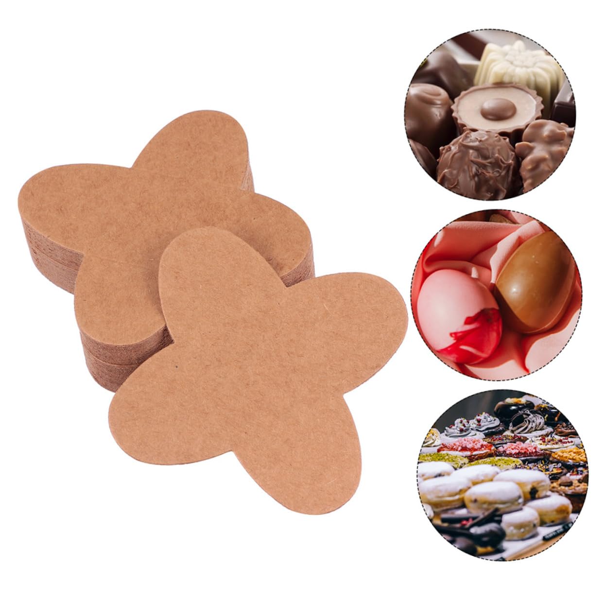 4 Sets Elegante Schokoladenhalter-papierschalen Trüffel-schokoladenfach Für Süßigkeitendekoration Geeignet 200 Stück * 4