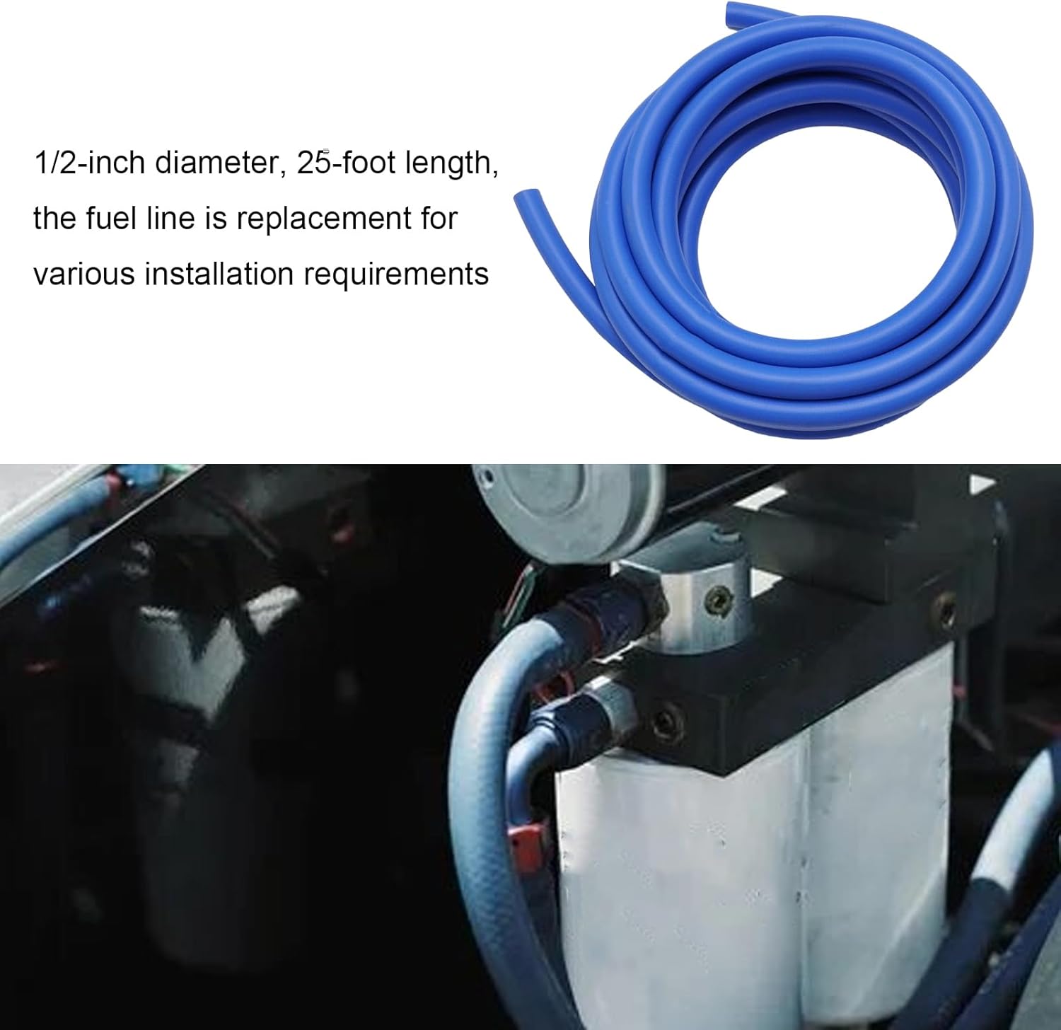 FL-1002-25 25 Feet 1/2" Push-Lok Fuel Line, Replacement for FASS Fuel System