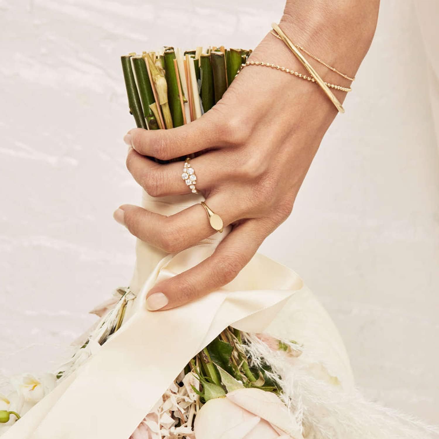 Kainier 3mm 14K Gold Plated Bracelet Stainless Steel Glossy Stackable Thin Round Bangle Bracelet for Women Solid Plain Polished Bracelet Best Gifts for Love - Image 4