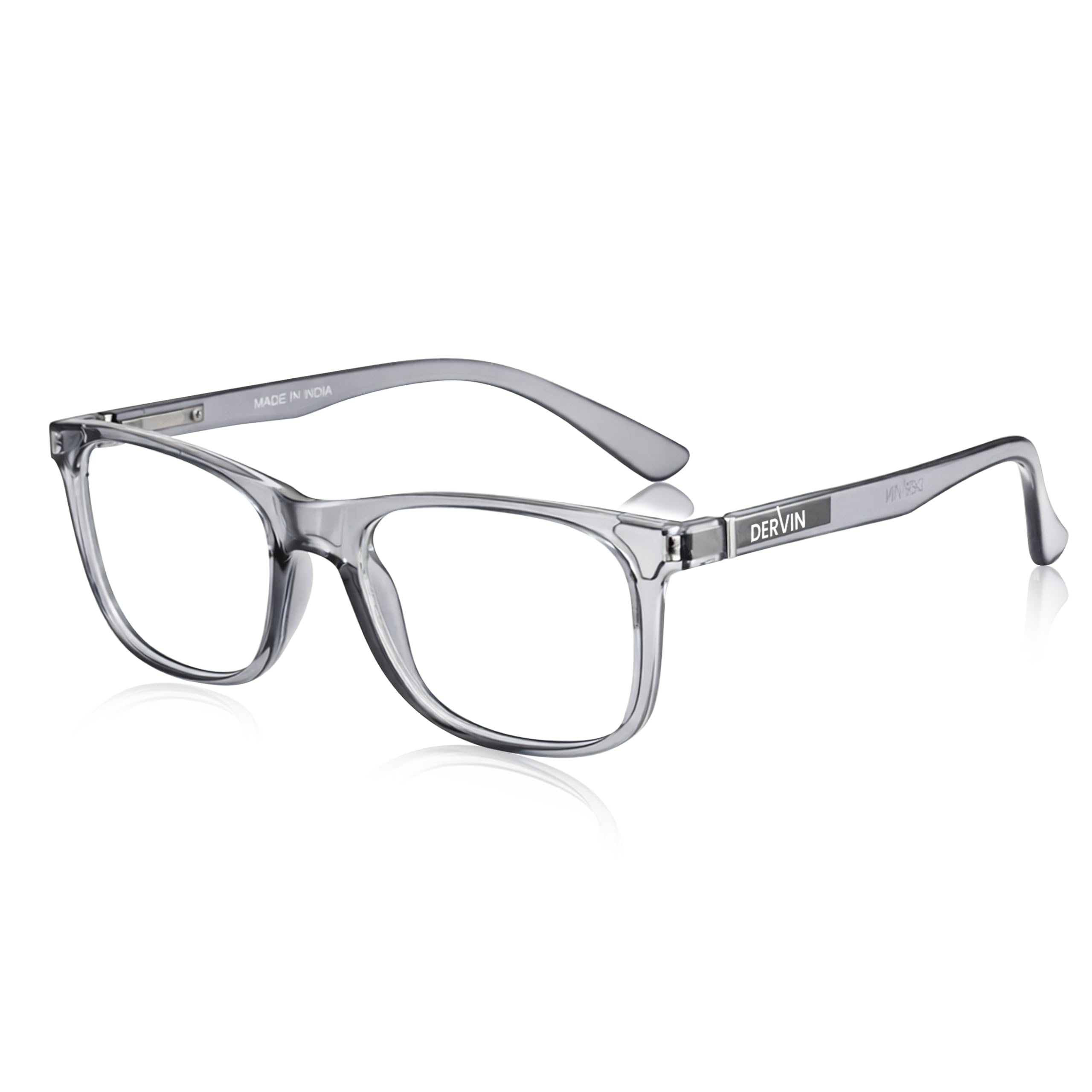 Dervin Blue Light Blocking Eyeglasses for Men & Women | Zero Power, Anti-Glare, Retro Square Frame, UV Protection | Blue Cut Glasses for Computer/Tablet/Laptop/Mobile-image-41