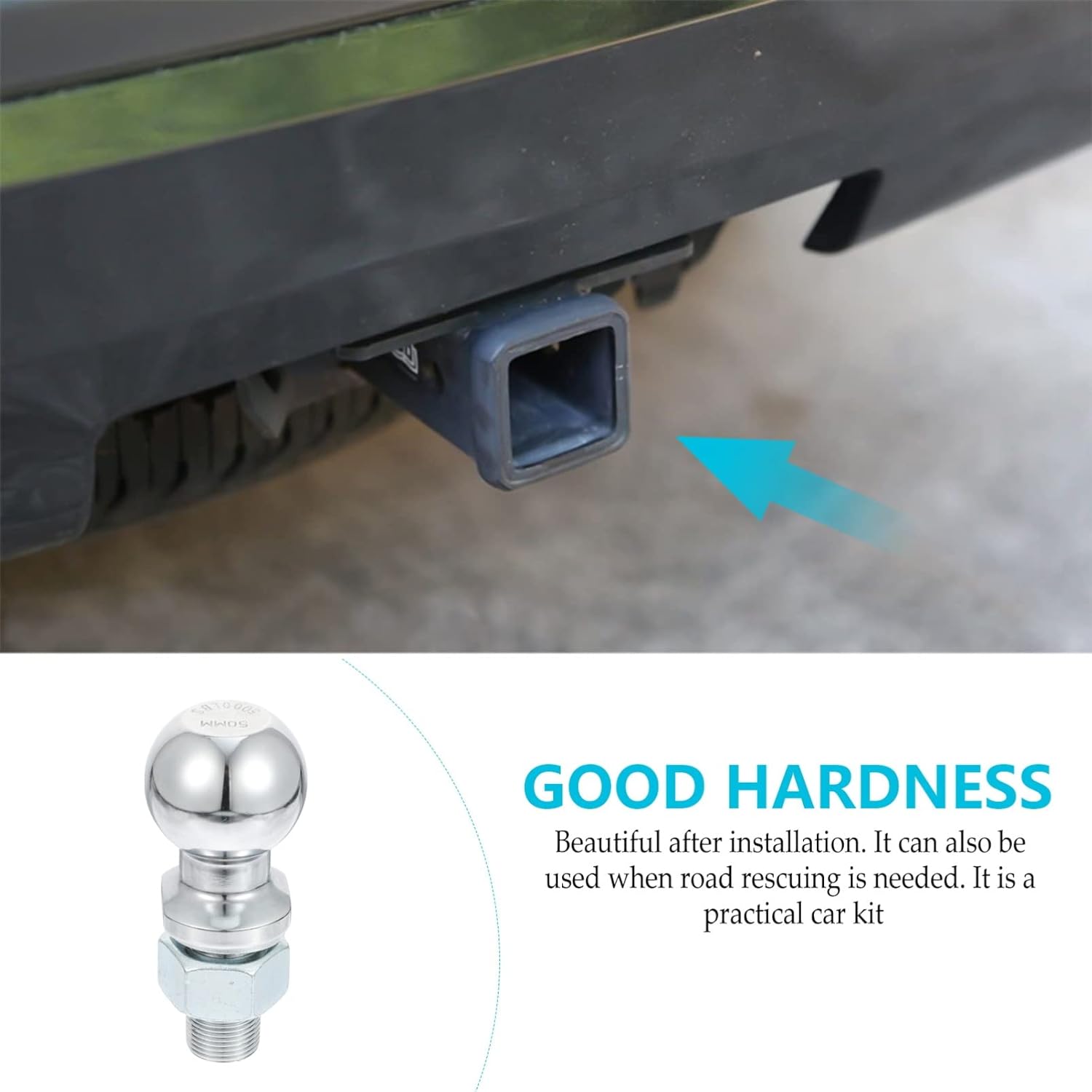 ABOOFAN 5000pounds Trailer Hitch Ball Mount Replacement Tow Ball for Towing Trailer Yacht Accessory