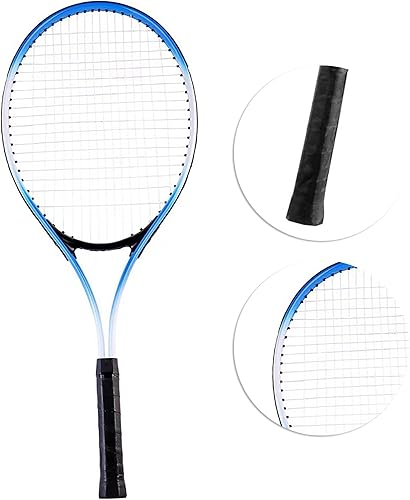 Miniatura 3 de Raqueta de tenis de 27 pulgadas, raqueta de tenis individual, juego de entrenamiento de competición para principiantes con bolsa de transporte para