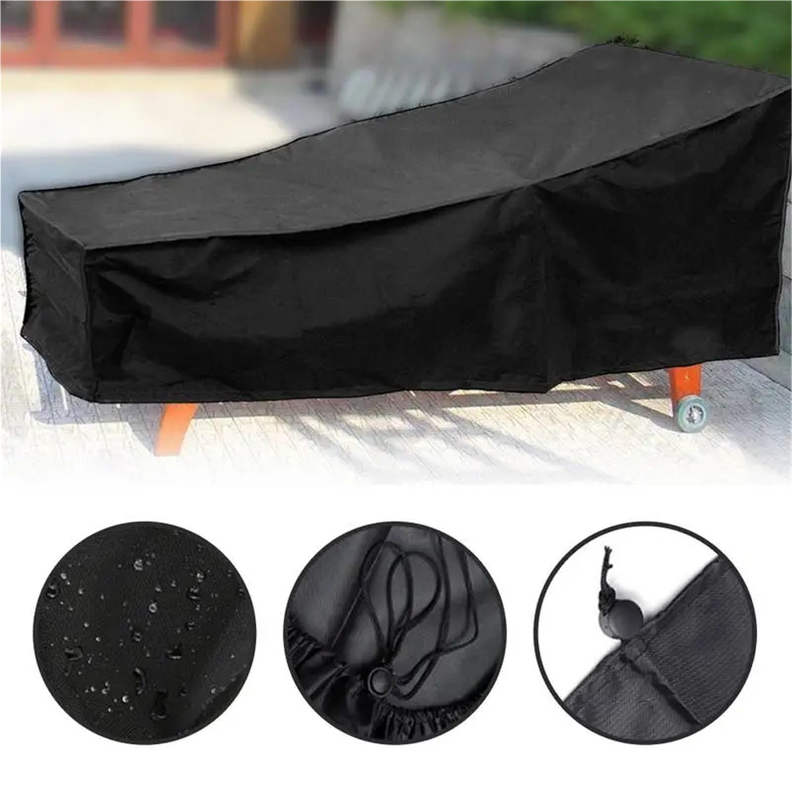 Copertura for mobili impermeabile Copertura for lettino rettangolare Copertura da giardino for pioggia e neve Copertura esterna for divano, tavolo, sedia, antivento Per Il Giardino Del Patio(A)