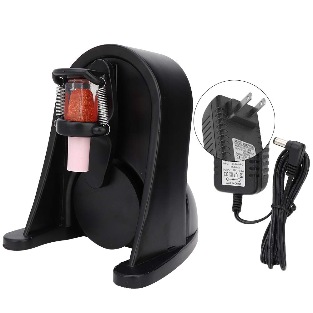 100-240V Professional Nail Polish Shaker,UV Gel Liquid Bottle Shaking Machine Tools,Can adjust the spring to make it suitable for all kinds of nail polish bottle(US Plug)