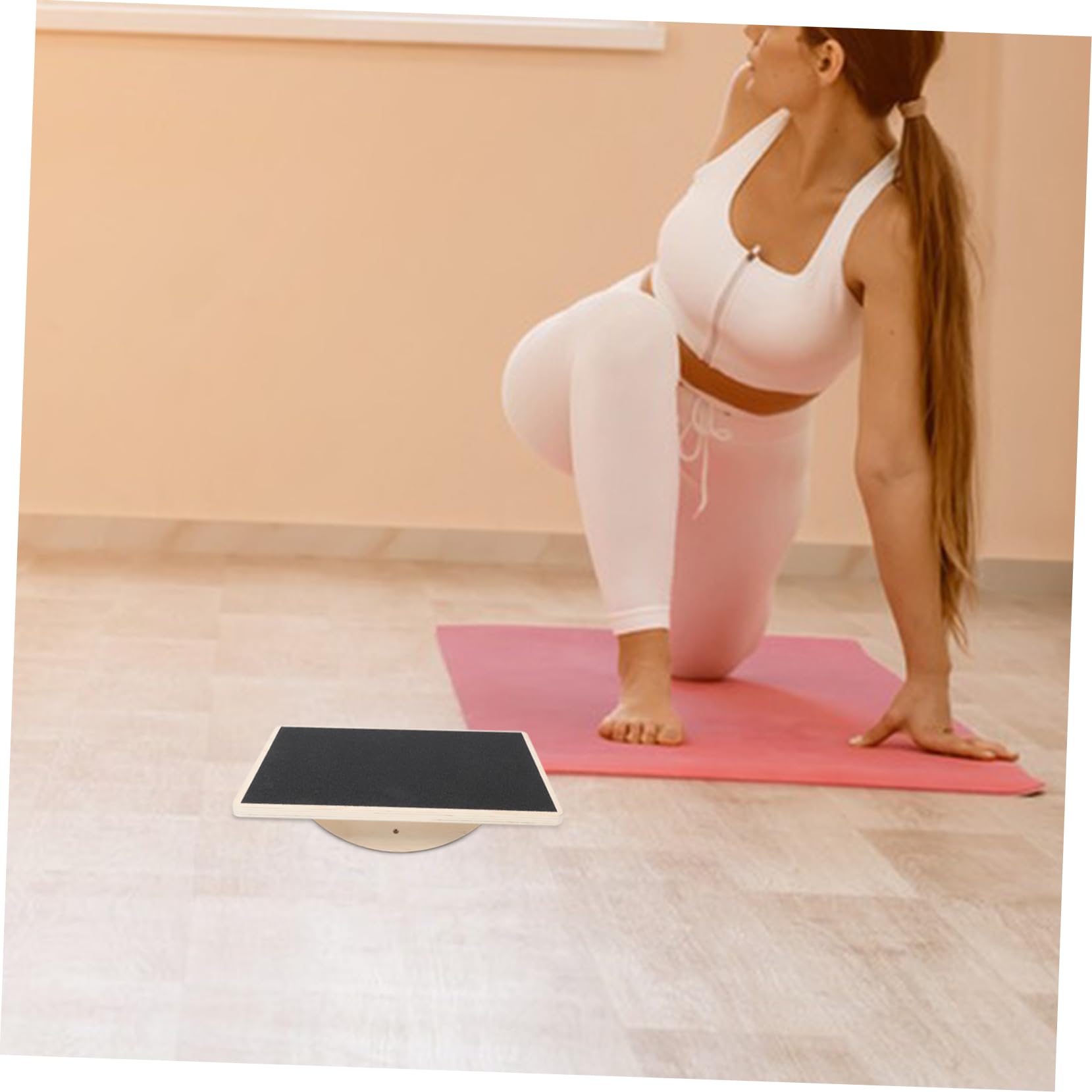 ifundom Rettangolare in Legno Per Adulti Accessorio Sportivo e Superficie Antiscivolo Per Esercizi Fitness e Yoga Casa Supporto Stabile Per Allenamento