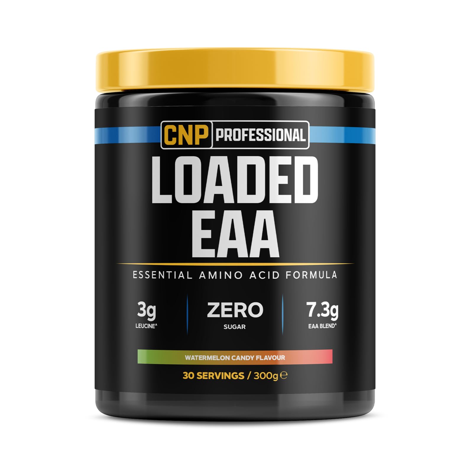 CNP Professional Loaded EAA, Essential Amino Acid Formula, BCAAs, Muscle Repair & Recovery Powder, 30 Servings, (Watermelon Candy, 300g)
