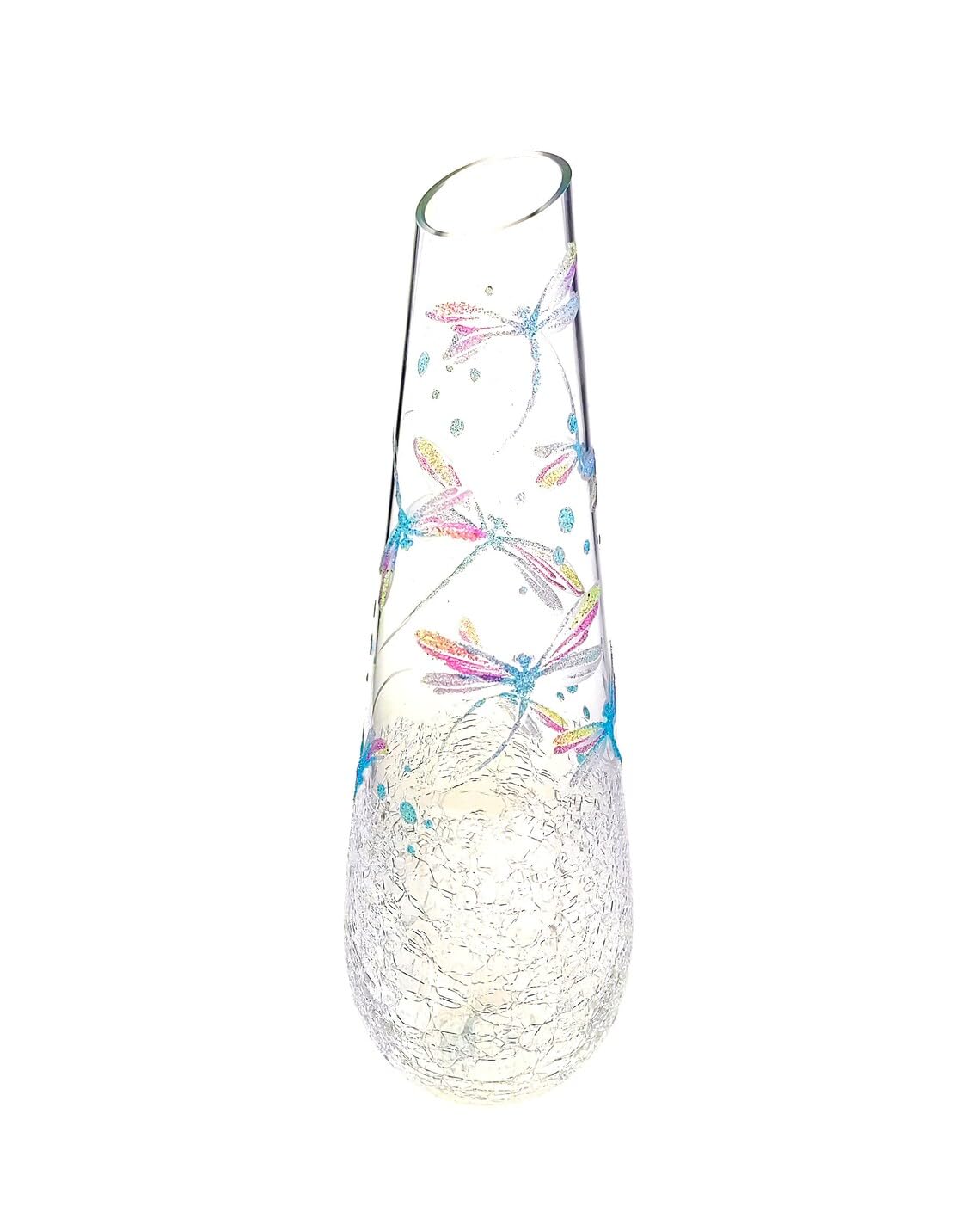 花卉5 Amazon.com: BLOFLO Colored Glass Hydroponic Flower Vase, 7