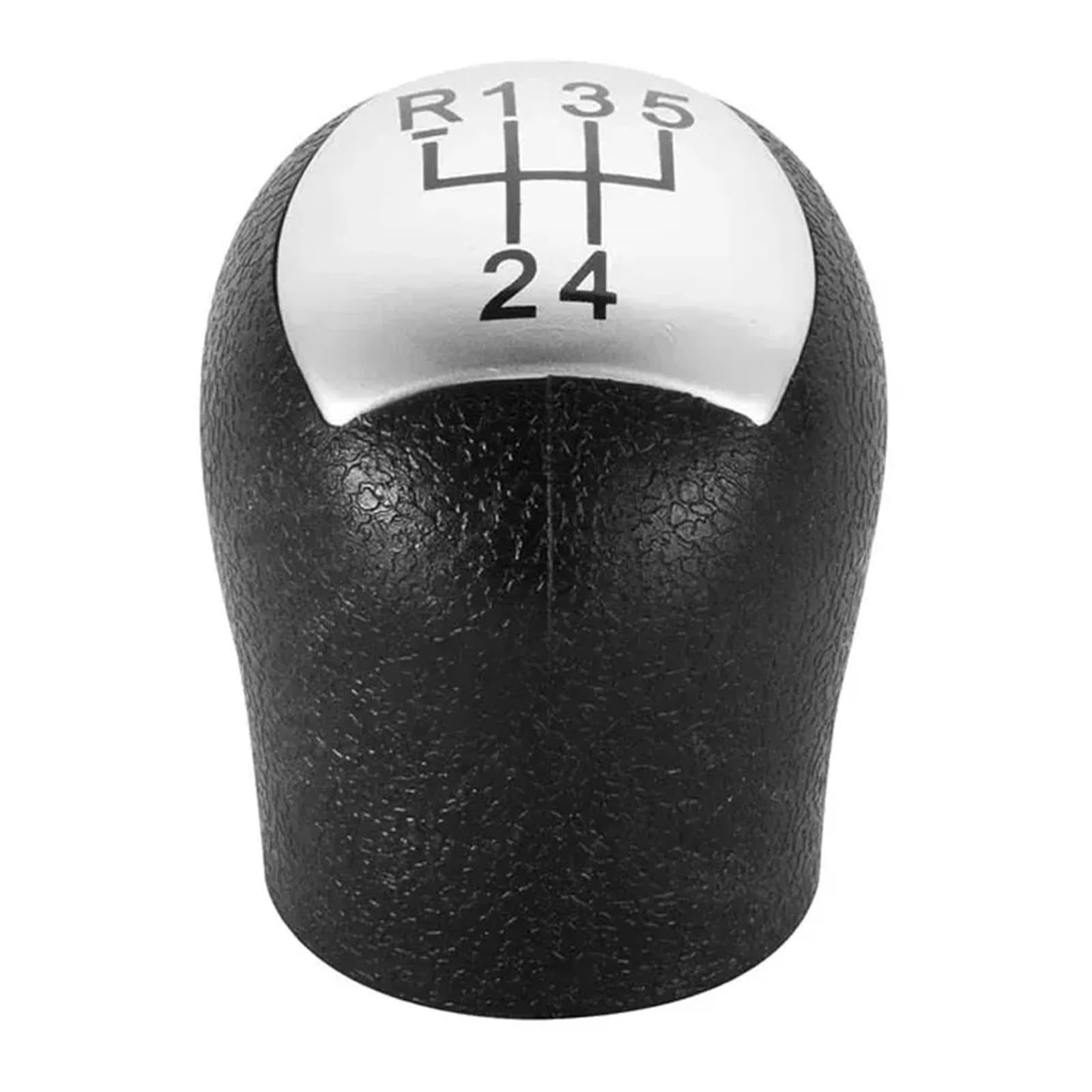 GKQRKVNM Gear Lever Compatible with Scenic 1999 2000 2001 2002 2003 for Twingo I 2004 2005 2006 2007 5 Speed Car Shifter Stick Manual Gear Shift Knob Hand Ball(Silver)