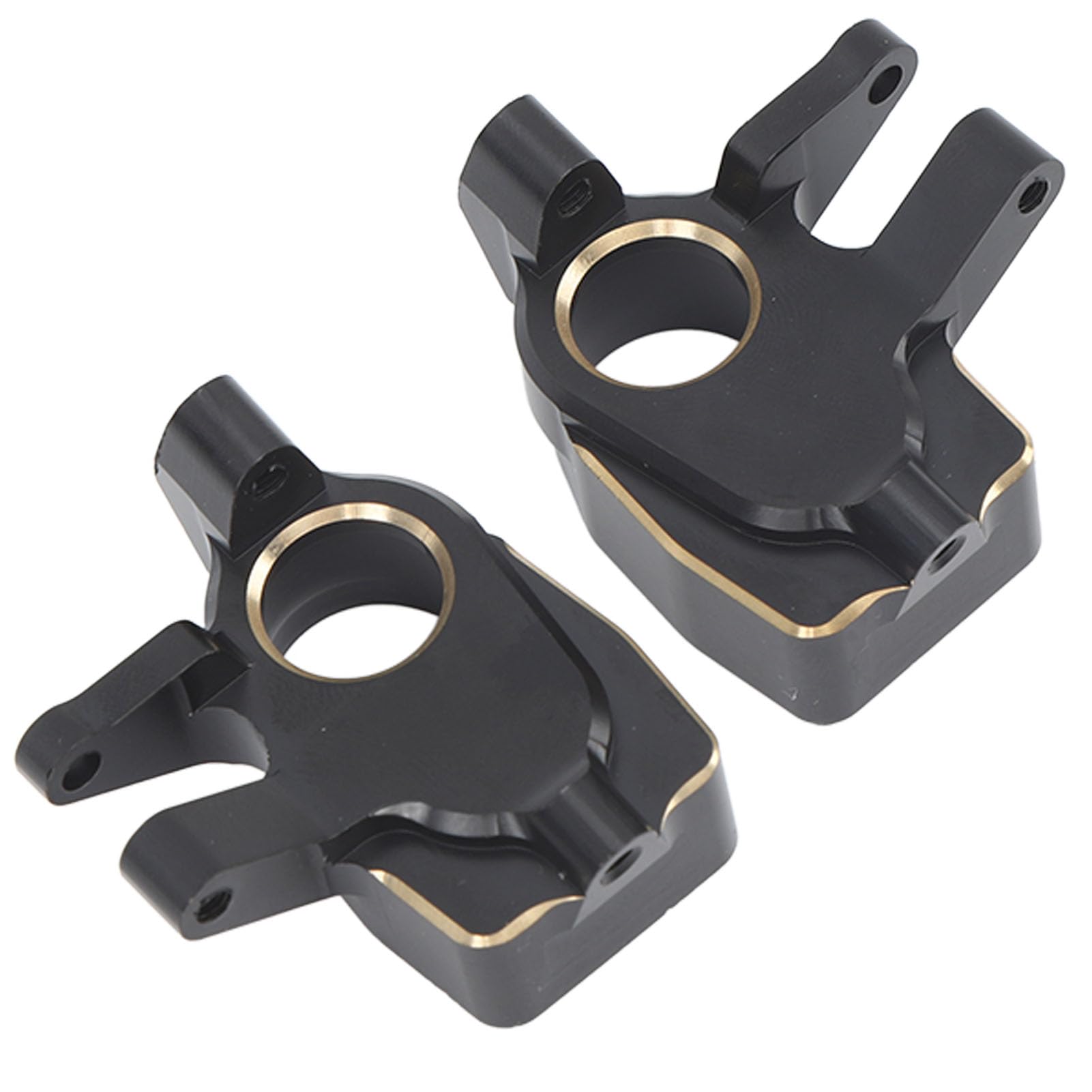 RC Crawler Steering Knuckles, Premium Brass Material for Stable Off-Road Performance Off-Road RC Axles 2Pcs Set for 1/10 Scale Enthusiasts Rock Crawling Trail Adventures