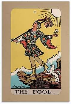 Amazon.co.jp: The Fool Tarot カードポスター 11インチ x 17インチ