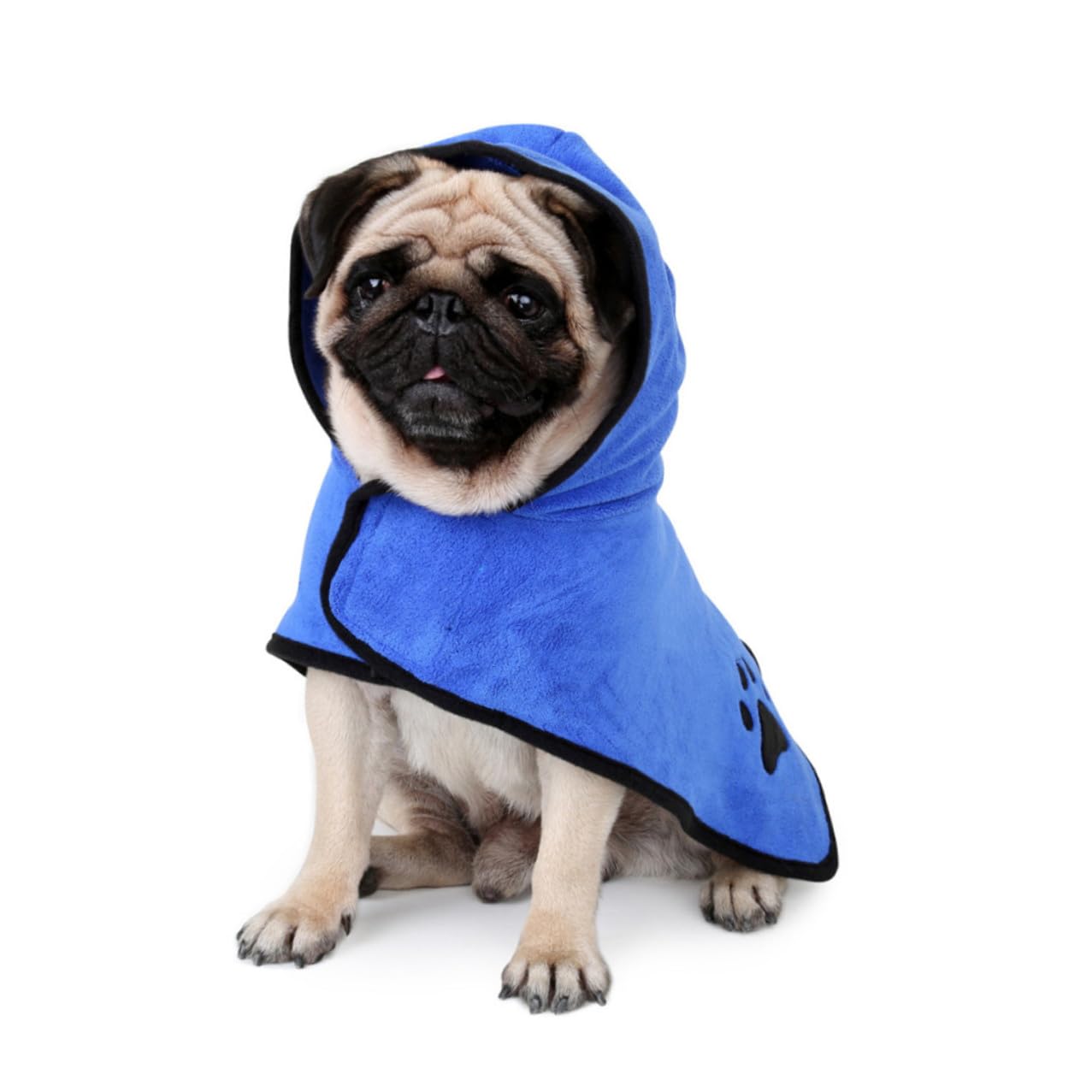 Peignoir pour Animaux Serviette de Bain Chien Super Absorbant Séchage Rapide en Fibre pour Chiens et Chats