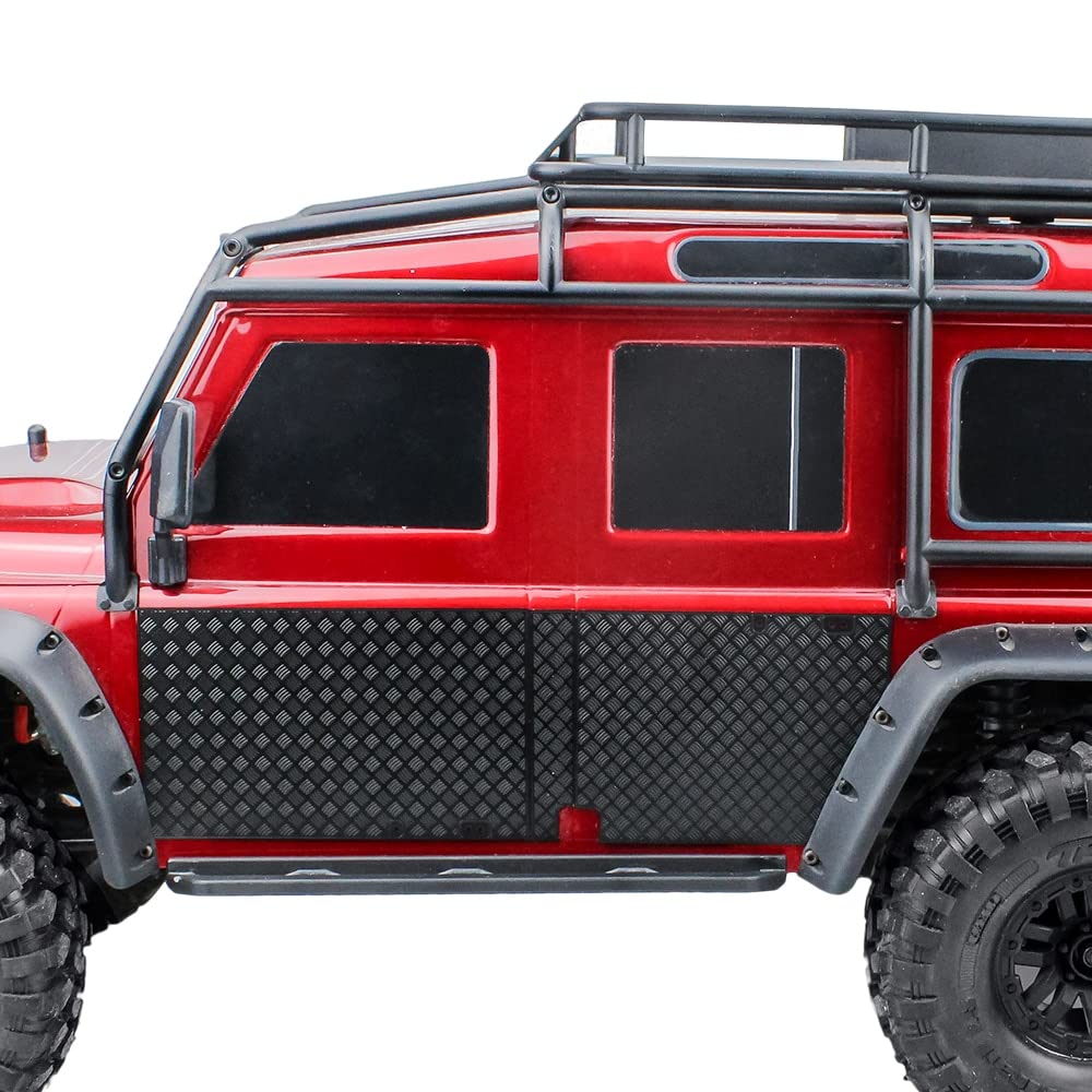 Akcesoria RC Metalowa płyta antypoślizgowa Bagażnik Dekoracja drzwi dla 1/10 RC Crawler Car Defender Traxxas TRX4 TRX-4 (Color : For door)