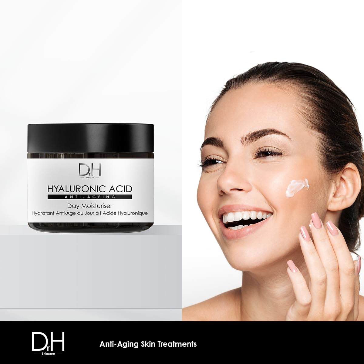 Dr H Hyaluronic Acid Anti-Ageing Day Moisturiser 60ml, Collagen Radiance: Awaken to Ageless Beauty Every Morning - Image 3